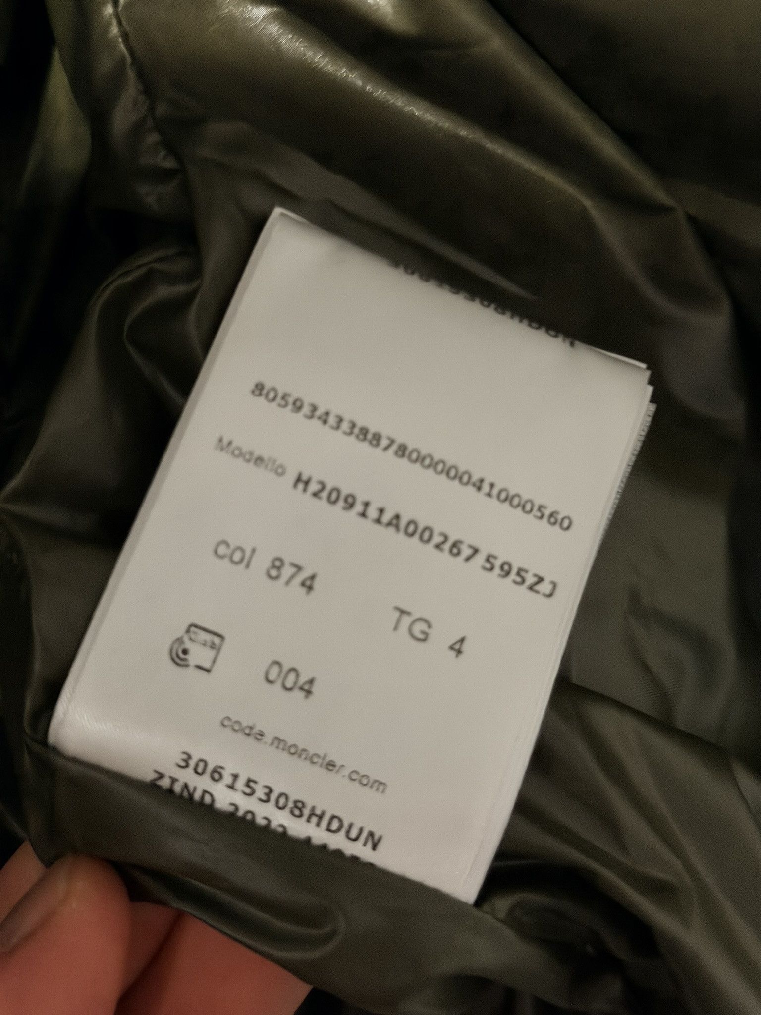 Moncler Bayuda Short Down Jacket Olive Multi Size US XL / EU 56 / 4 - 9 Thumbnail