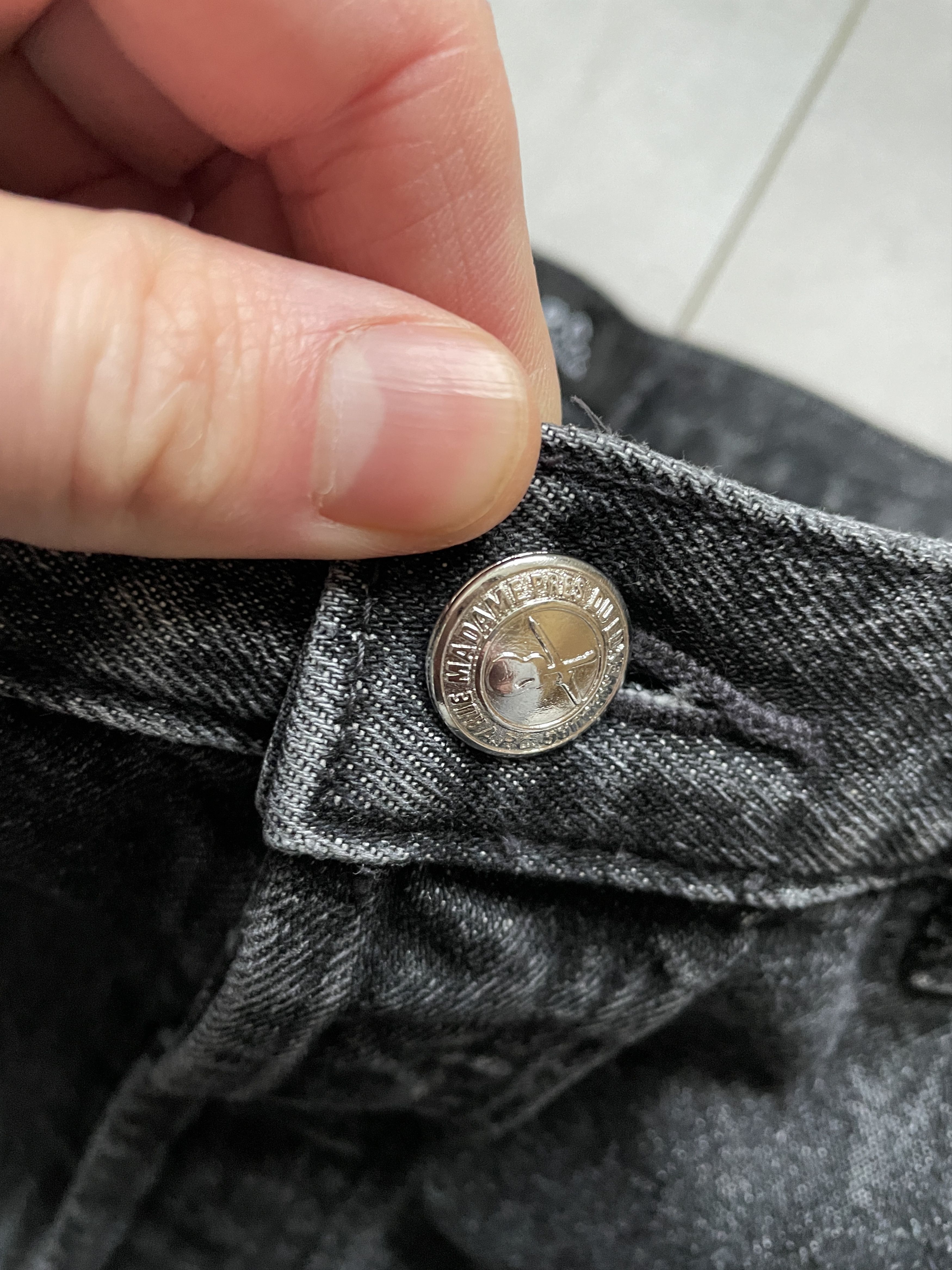 A.P.C. × Japanese Brand A.P.C APC JEAN FAIRFAX BLACK GREY STRAIGHT DENIM JEANS Size US 32 / EU 48 - 7 Thumbnail