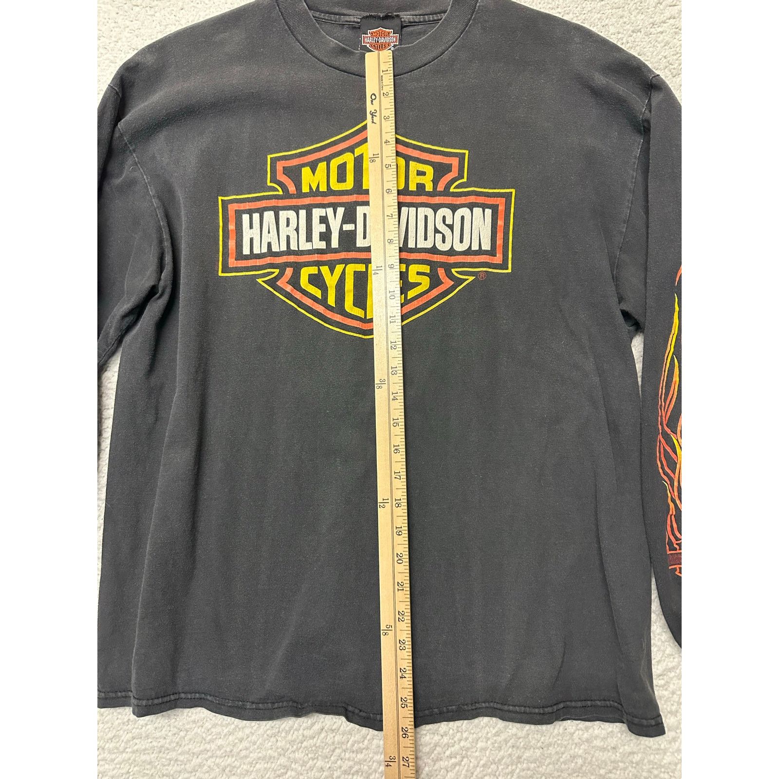 Harley Davidson Vintage Harley Davidson Long Sleeve Flames Size XL Size US XL / EU 56 / 4 - 13 Thumbnail