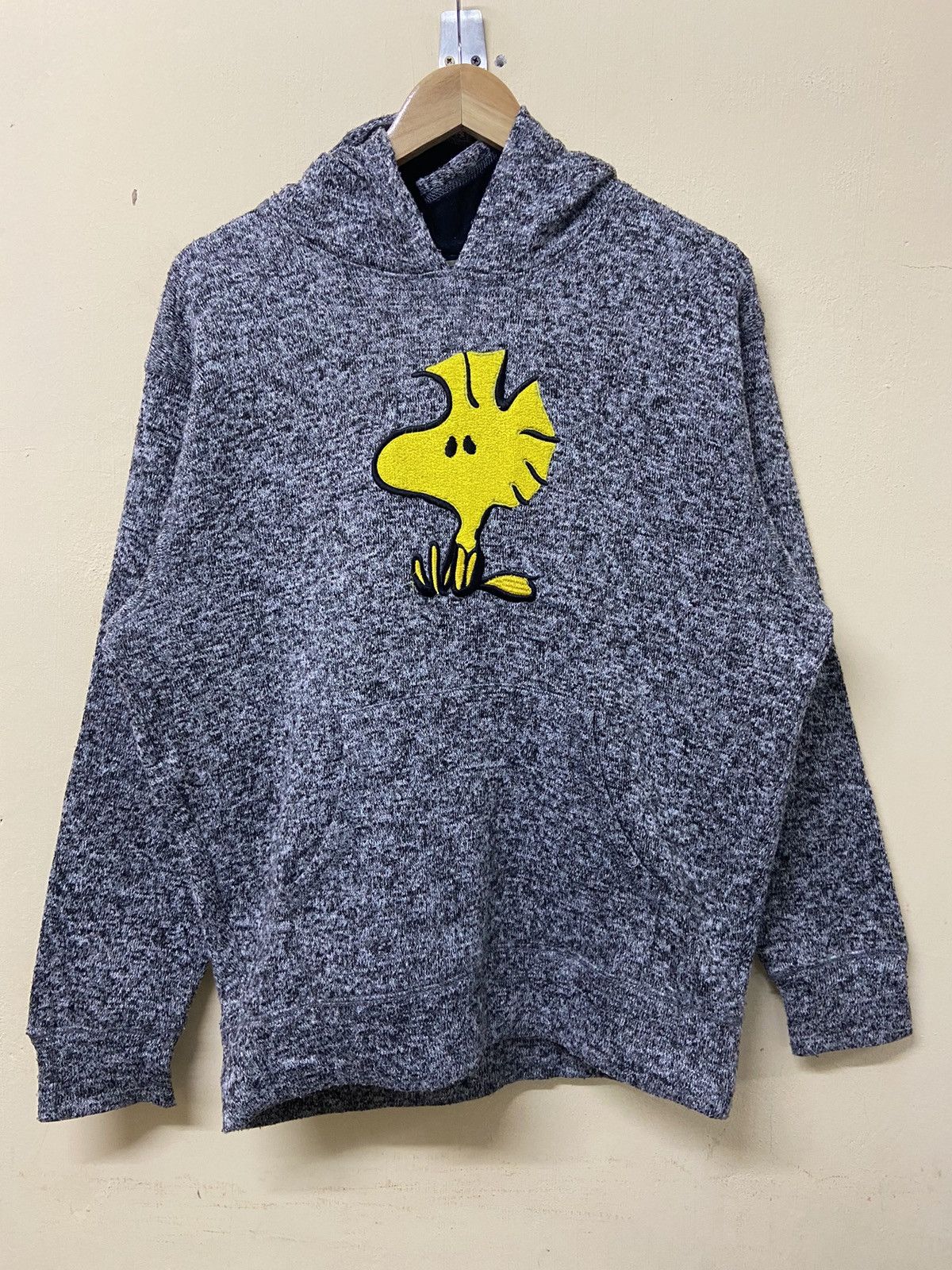 image of Cartoon Network x Peanuts Vintage Peanut Woodstock Hoodie in Grey, Men's (Size Large)