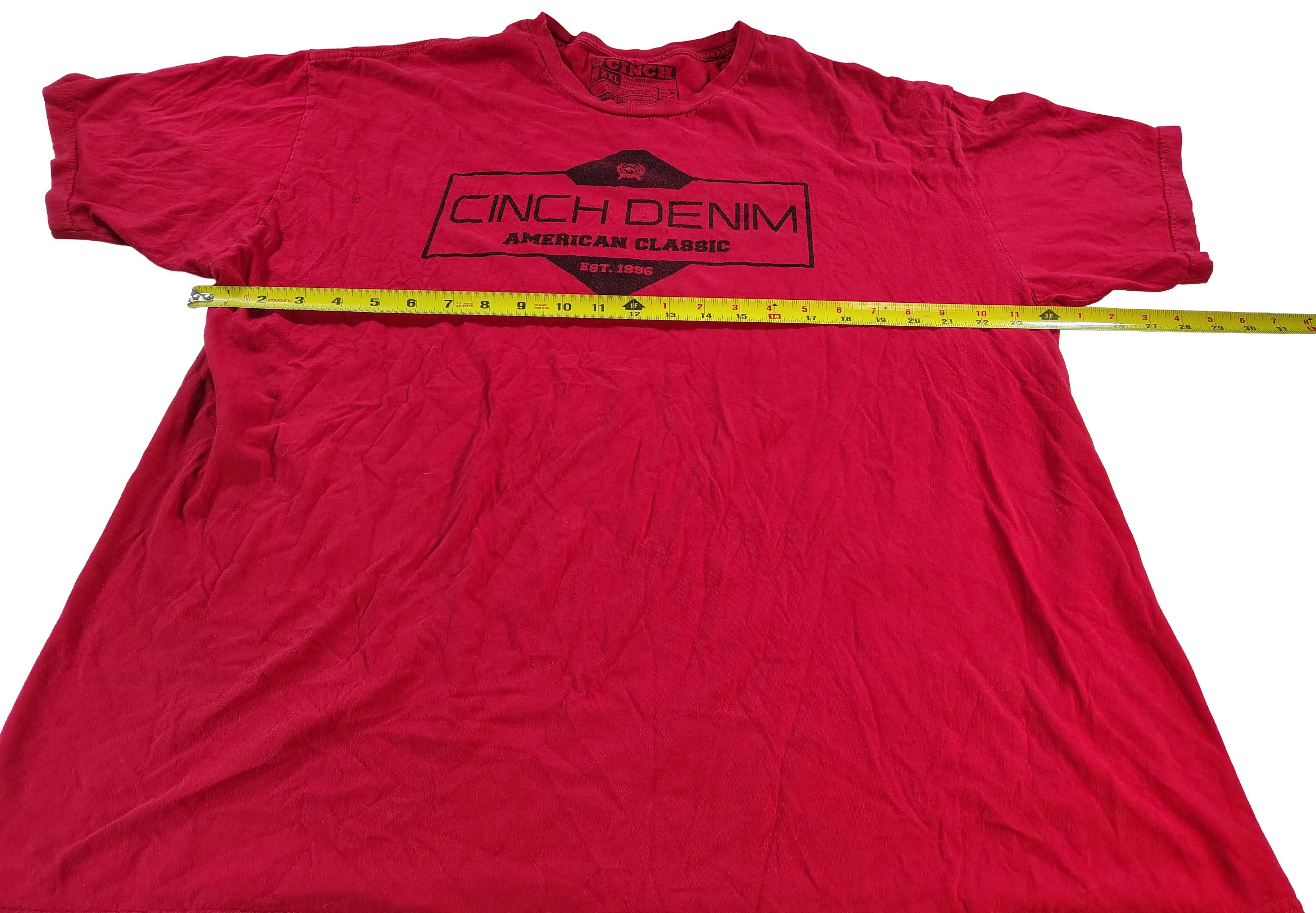 Other Men's XXL Cinch Denim American Classic Graphic Logo T-Shirt Size US XXL / EU 58 / 5 - 1 Thumbnail