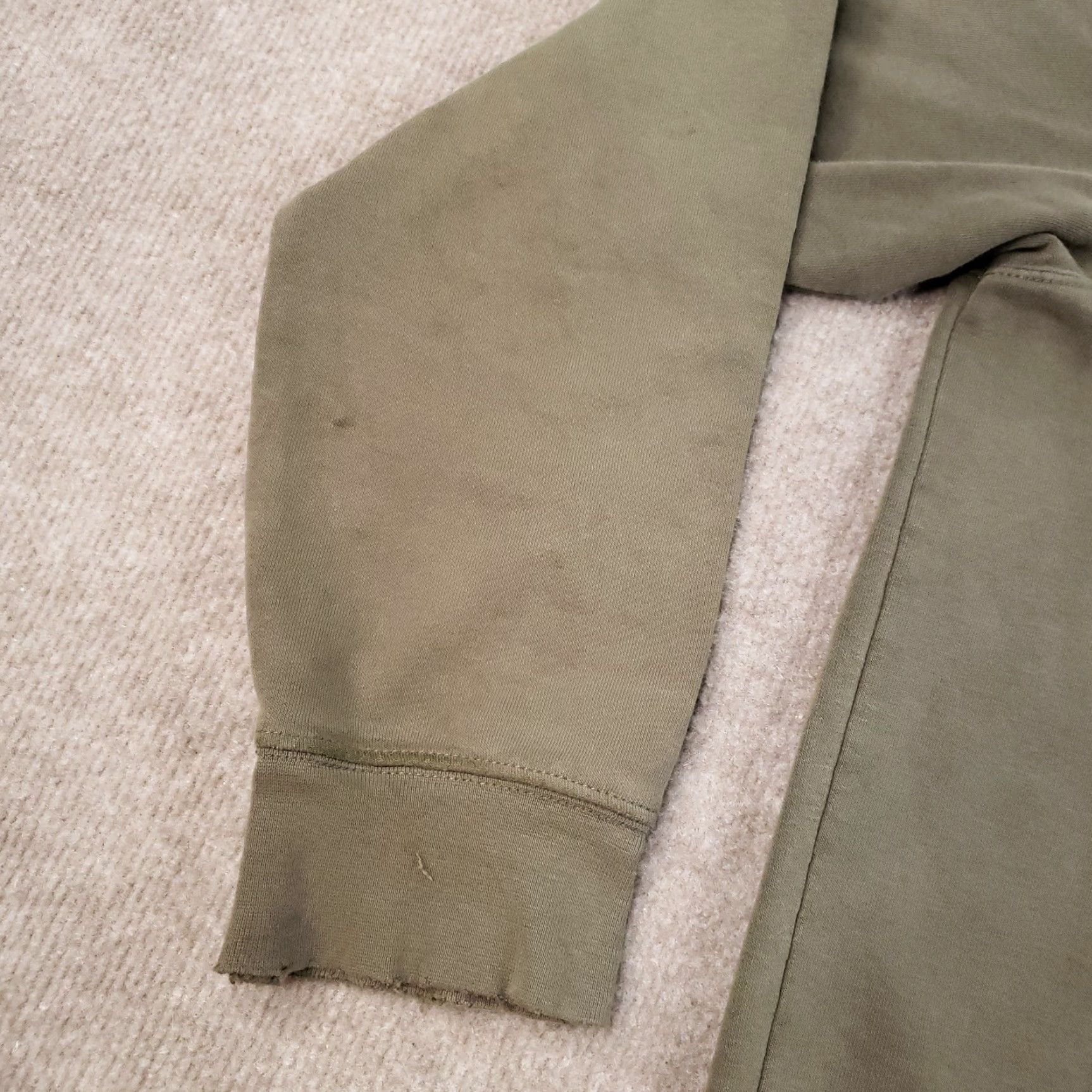 The North Face The North Face Hoodie Mens Medium Green Pullover Sweatshirt Distressed Thrashed Size US M / EU 48-50 / 2 - 7 Thumbnail