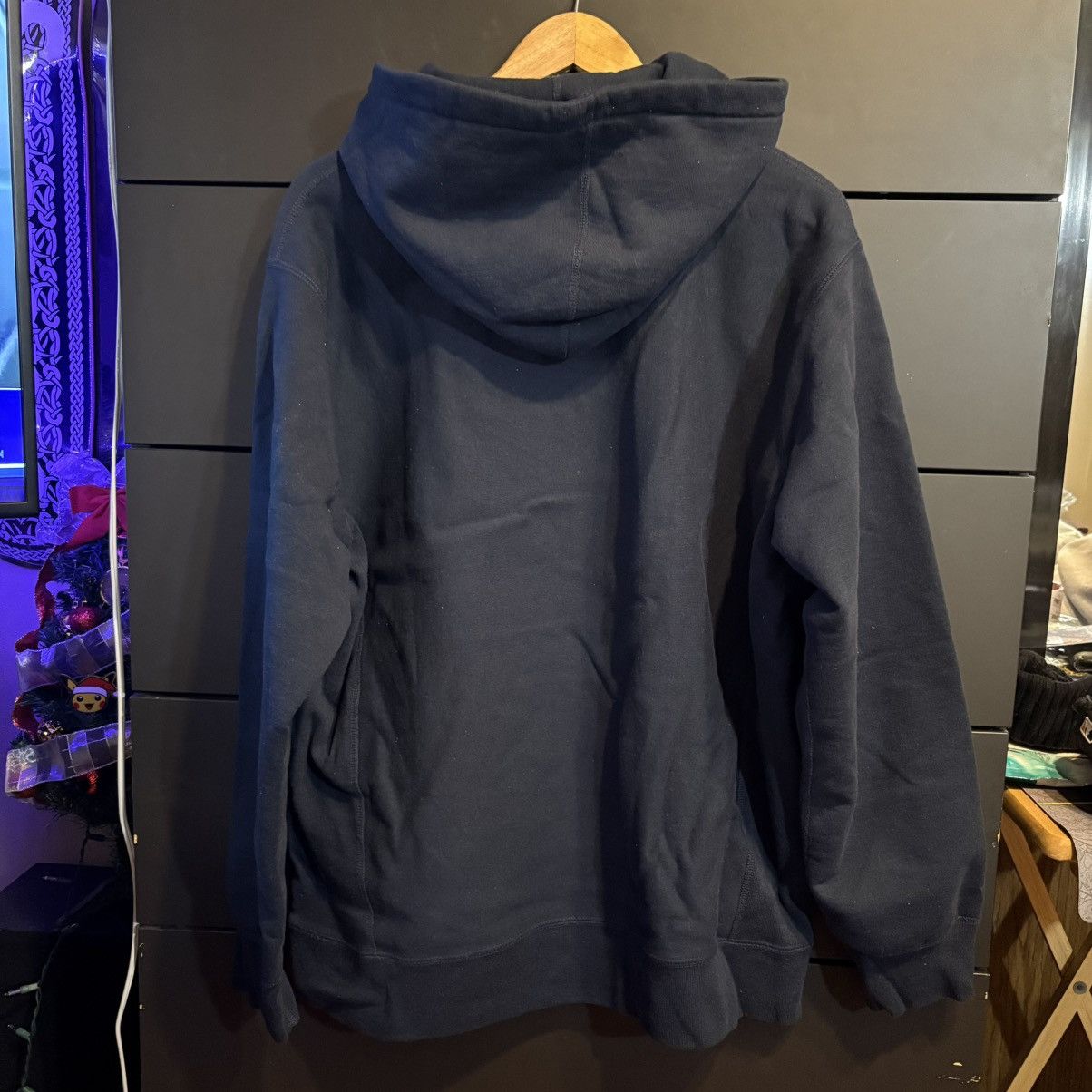 Supreme Supreme Box Logo Hoodie Navy Red XL FW16 2016 HOODED SWEAT Size US XL / EU 56 / 4 - 3 Thumbnail