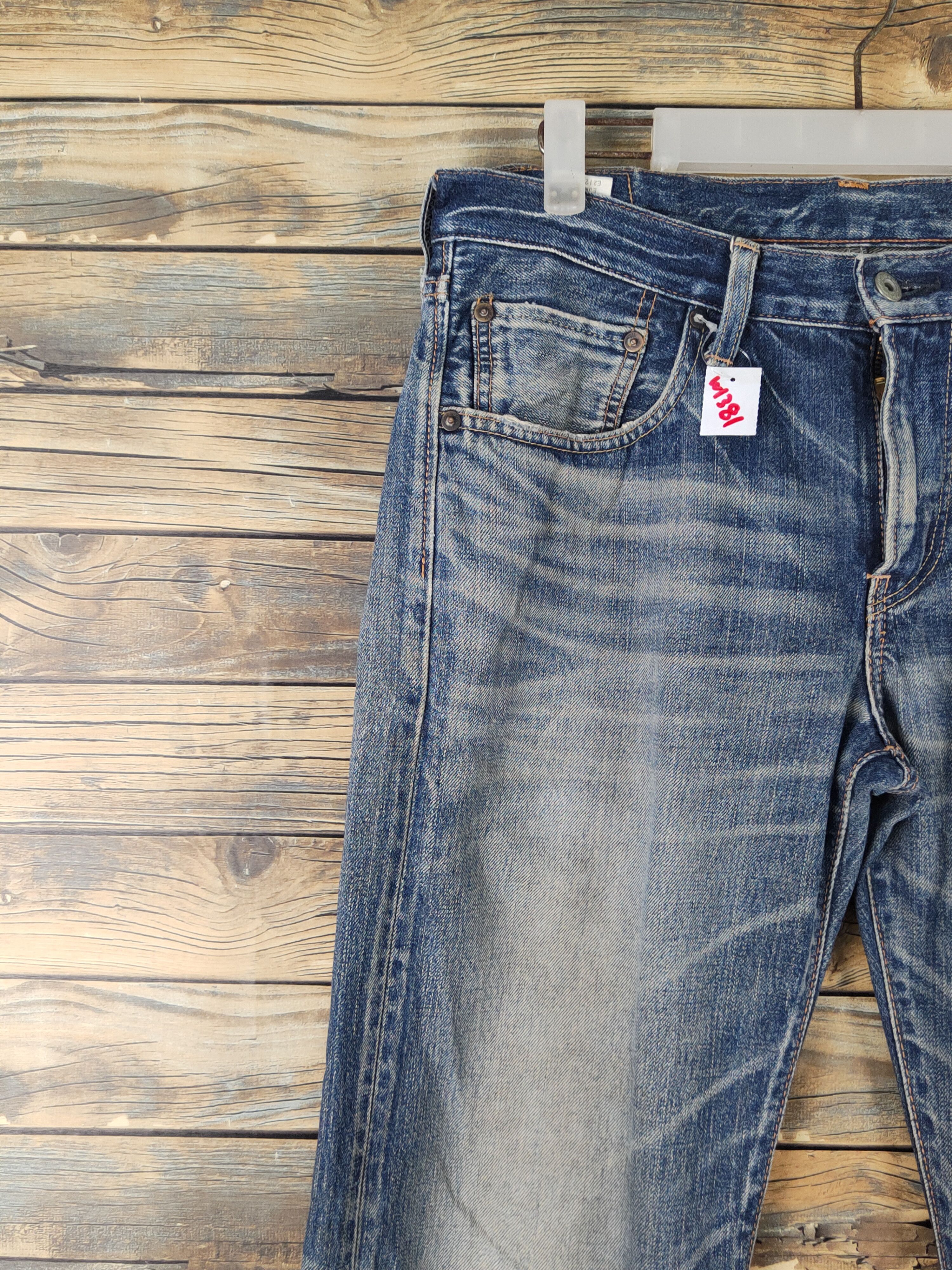 Edwin Edwin Blue Distressed Ripped denim Jeans #W1381 Size US 31 - 3 Thumbnail