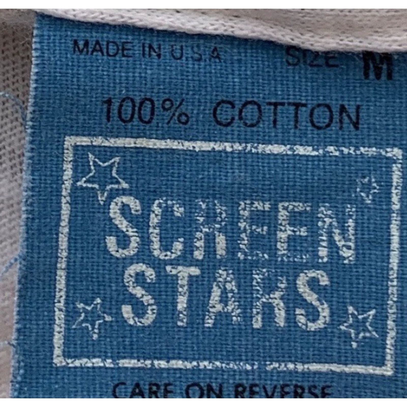 Vintage VINTAGE Screen Stars T-Shirt Men M Blue California Sally’s Bakery & Donut Shop El Monte Calif 1980s Graphic Print Cotton Size US M / EU 48-50 / 2 - 3 Thumbnail