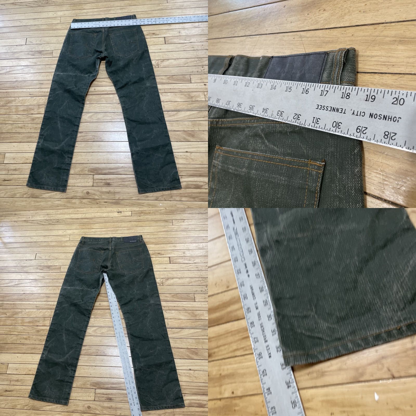 Rocawear ROCAWEAR Jeans Men 36 Gray Green Y2K Streetwear Straight Hip Hop Rock Denim Jeans 5-Pocket Size US 36 / EU 52 - 8 Thumbnail