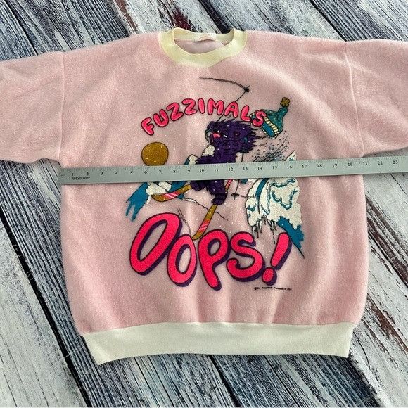 Vintage Vintage 1980 Fuzzimals Pink and Cream Sweatshirt Size M / US 6-8 / IT 42-44 - 10 Thumbnail