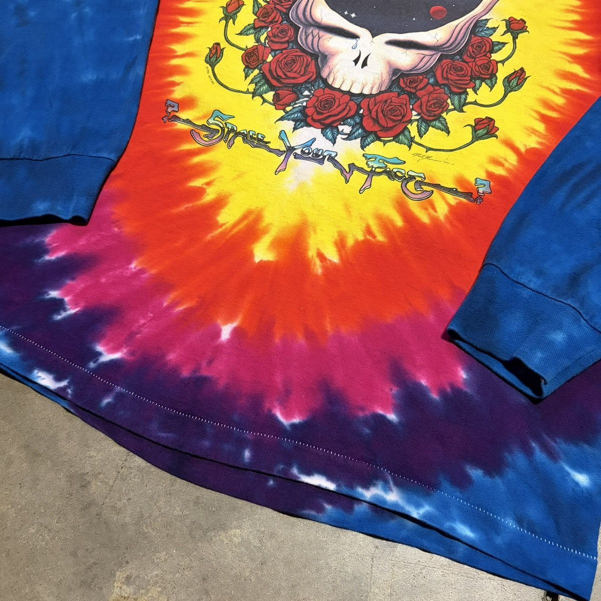 Grateful Dead Vintage Grateful Dead Space Your Face Long Sleeve T shirt Size US XL / EU 56 / 4 - 7 Thumbnail