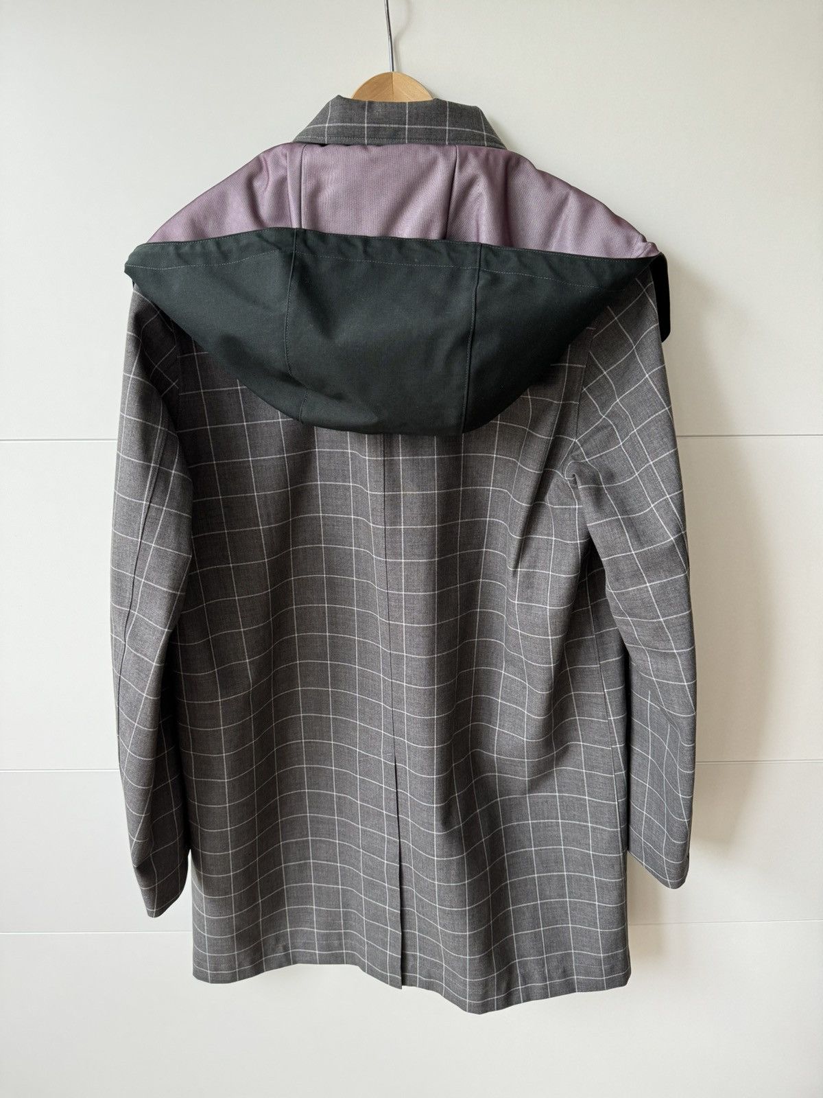 Undercover [3] T/Wpen Windowpane Coat in Grey (AW15) Size US L / EU 52-54 / 3 - 18 Thumbnail