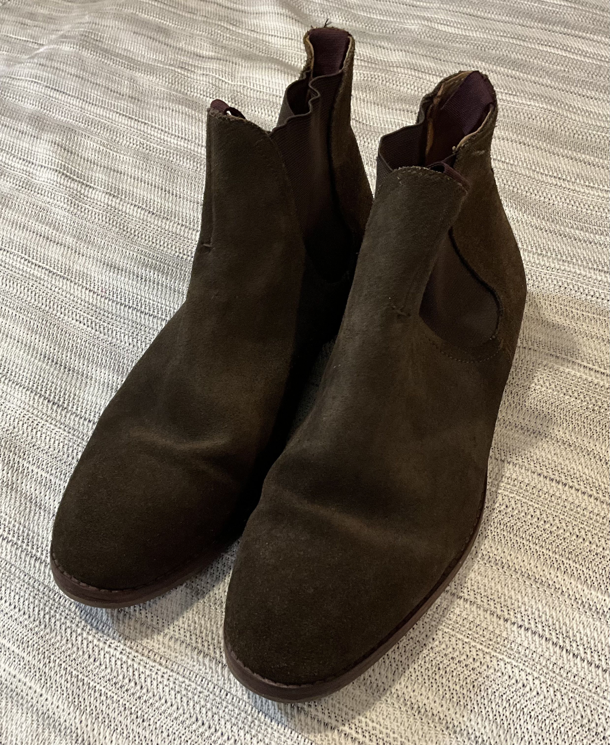 Hudson H London Dark Brown Suede Boots Size 44/ US 11 Size US 11 / EU 44 - 2 Thumbnail
