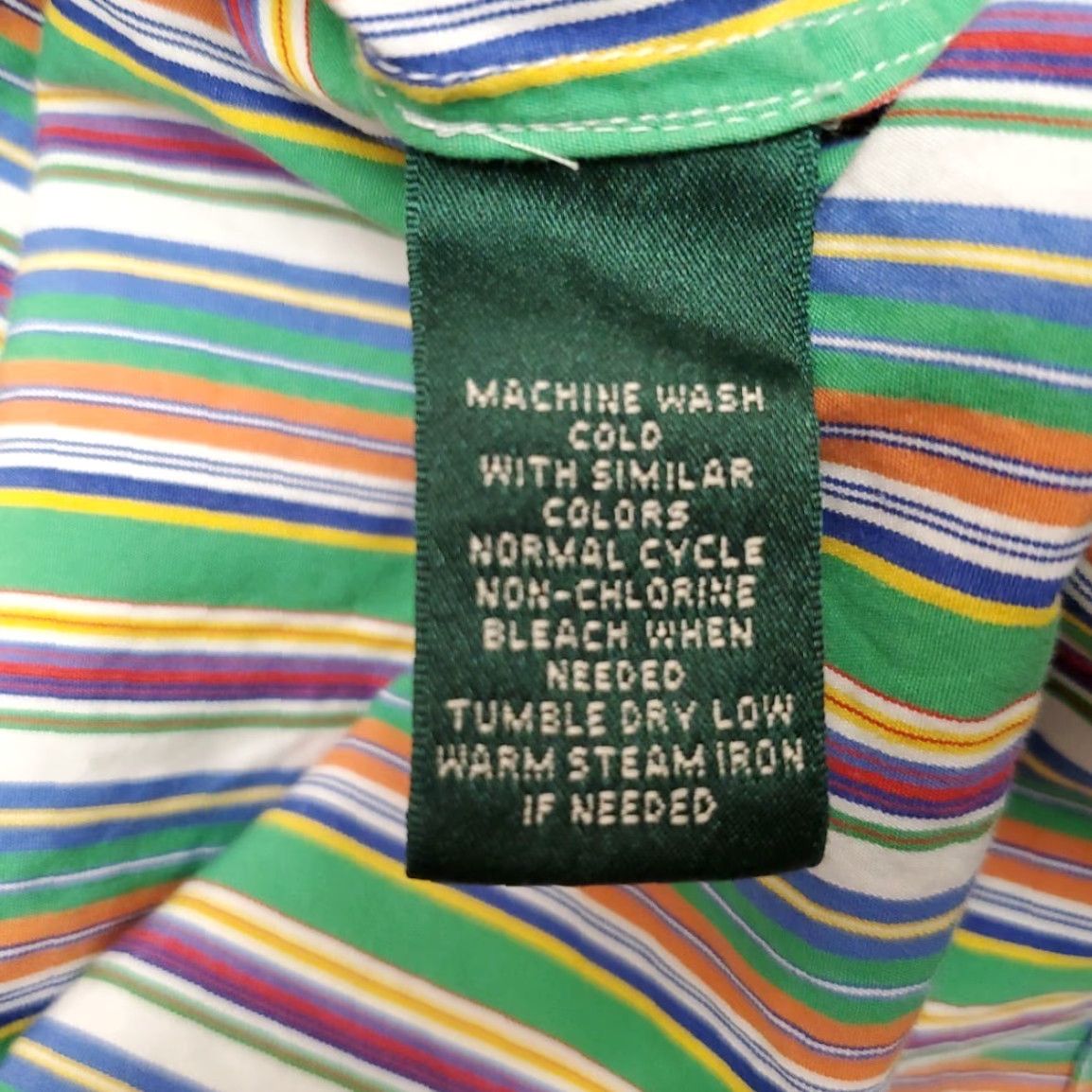 Ralph Lauren Lauren Ralph Lauren Shirt Womens M Multicolor Striped 100% Cotton Comfort Top Shirt Womens M Multicolor Striped 100% Cotton Comfort Top Size M / US 6-8 / IT 42-44 - 6 Thumbnail