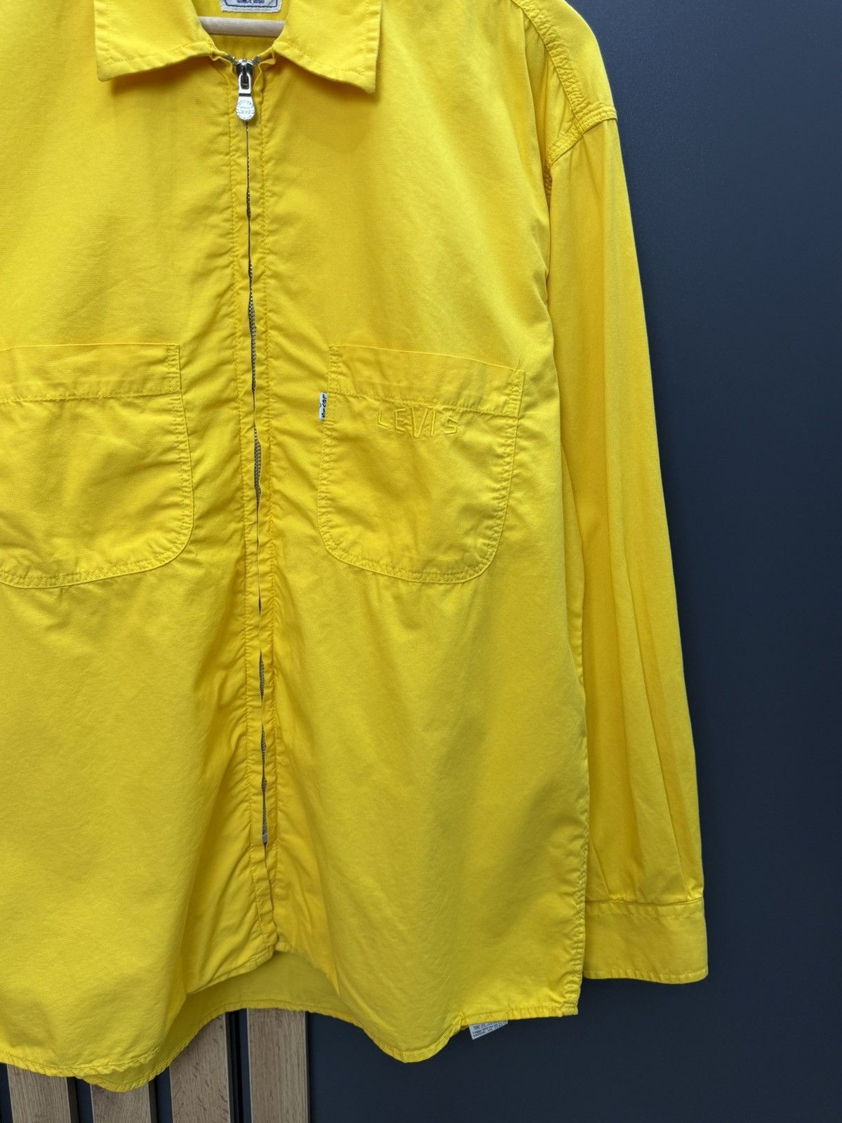 Levi's Vintage Clothing Vintage Levis Yellow Zip Up Jacket Shirt Mens Size L Size US L / EU 52-54 / 3 - 5 Thumbnail