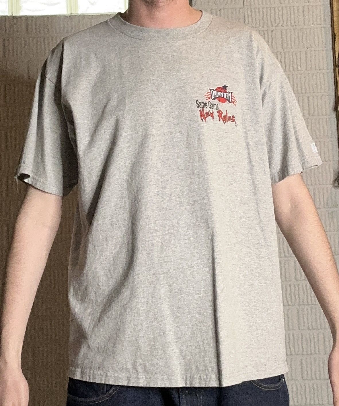 Vintage Vintage 90s NBA Olympic Dream Team T Shirt Size US XL / EU 56 / 4 - 2 Thumbnail