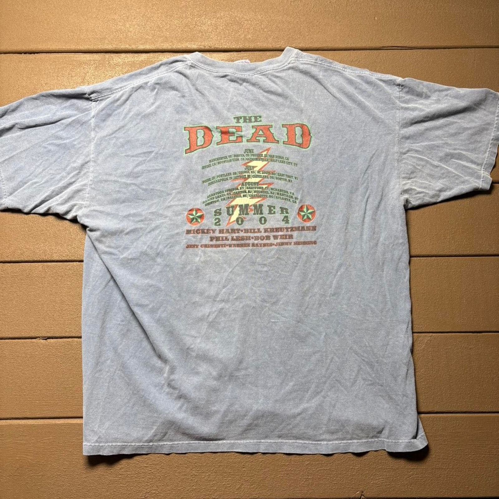 Tultex Vintage grateful dead summer 2004 tour shirt Size US XL / EU 56 / 4 - 4 Thumbnail