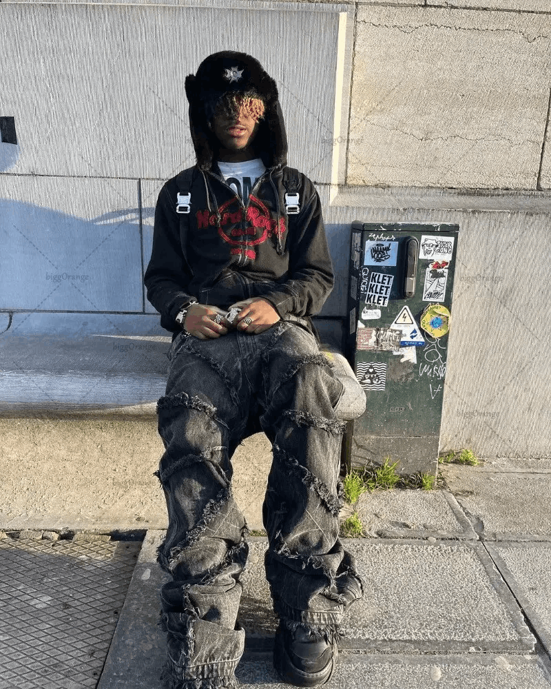 Japanese Brand × Vintage Y2k Retro Oversized Punk Retro Hip Hop Jeans Size US 28 / EU 44 - 5 Thumbnail