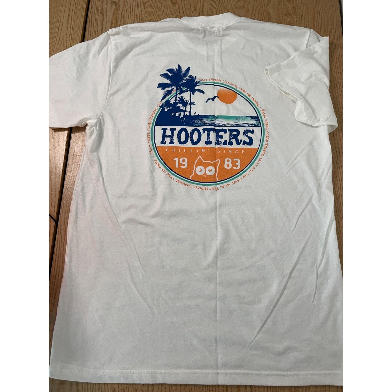 Other New Men Vintage Hooters Tropical Prt Tee Ft Lauderdale Large Size US L / EU 52-54 / 3 - 2 Thumbnail