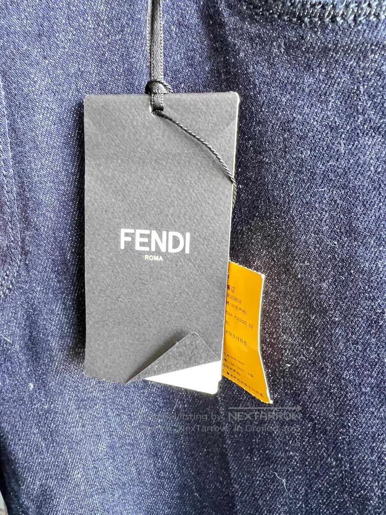 Fendi Fendi Jigsaw embroidery pattern jeans Size US 32 / EU 48 - 3 Thumbnail