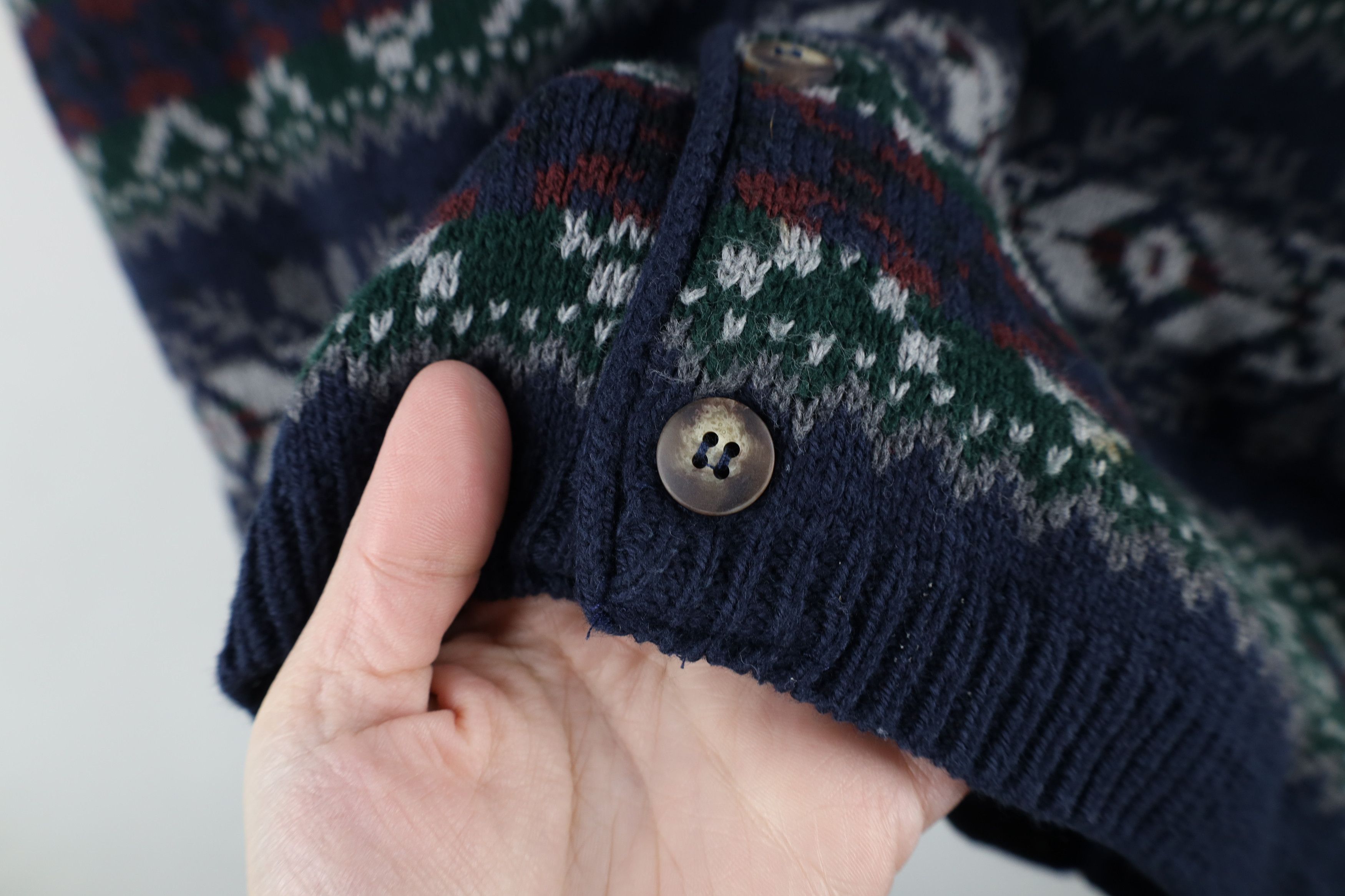 Vintage Vintage 90s Streetwear Knit Cardigan Sweater Vest USA Size US L / EU 52-54 / 3 - 5 Thumbnail