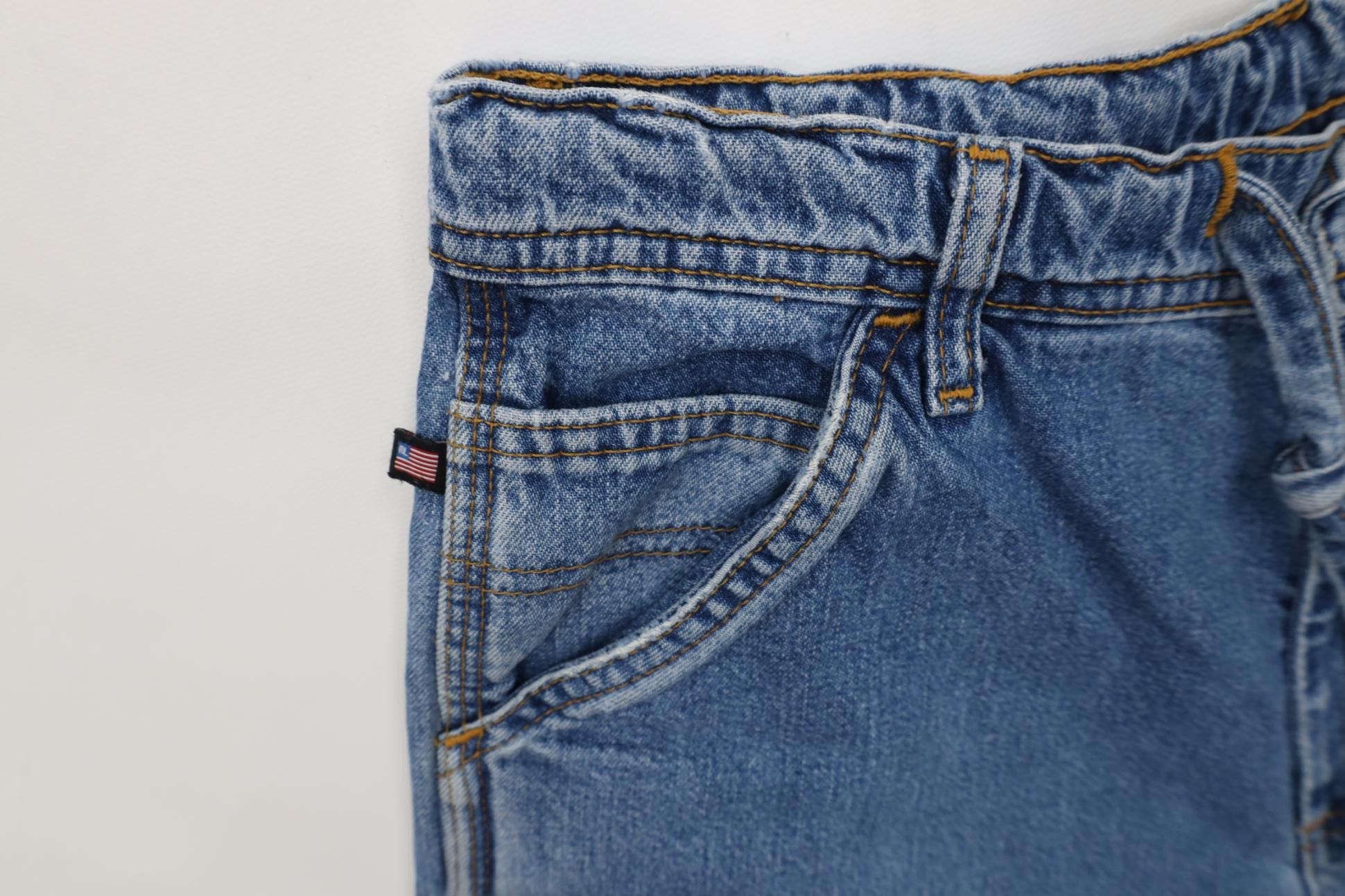 Polo Ralph Lauren Vintage 90s Ralph Lauren Spell Out Wide Leg Denim Jeans Blue Size US 32 / EU 48 - 8 Thumbnail