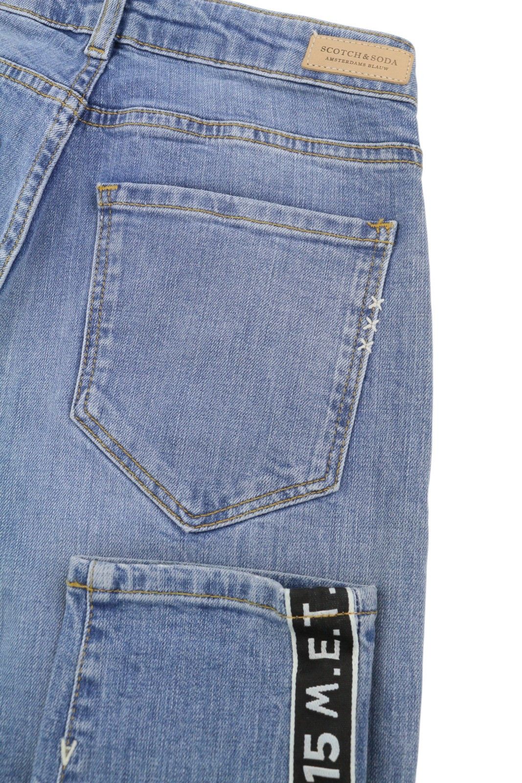 Scotch & Soda W24/L32 Blue Faded Petite Boyfriend Jeans 89094 Size 24" / US 00 / IT 34 - 6 Thumbnail