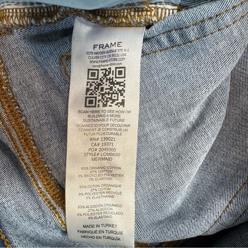 Frame FRAME Le Crop Mini High Rise Bootcut Jeans in Mermaid Size Size 28" / US 6 / IT 42 - 7 Thumbnail