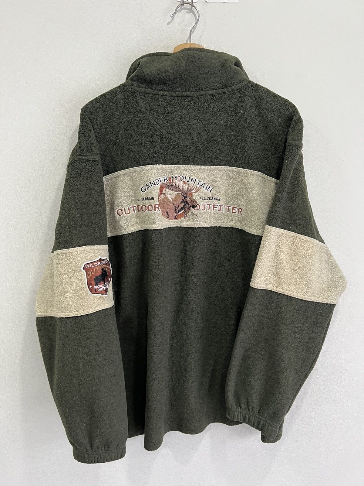 Vintage Vtg Outdoor Outfitters Fleece Gander moose sweater animal Size US L / EU 52-54 / 3 - 2 Thumbnail