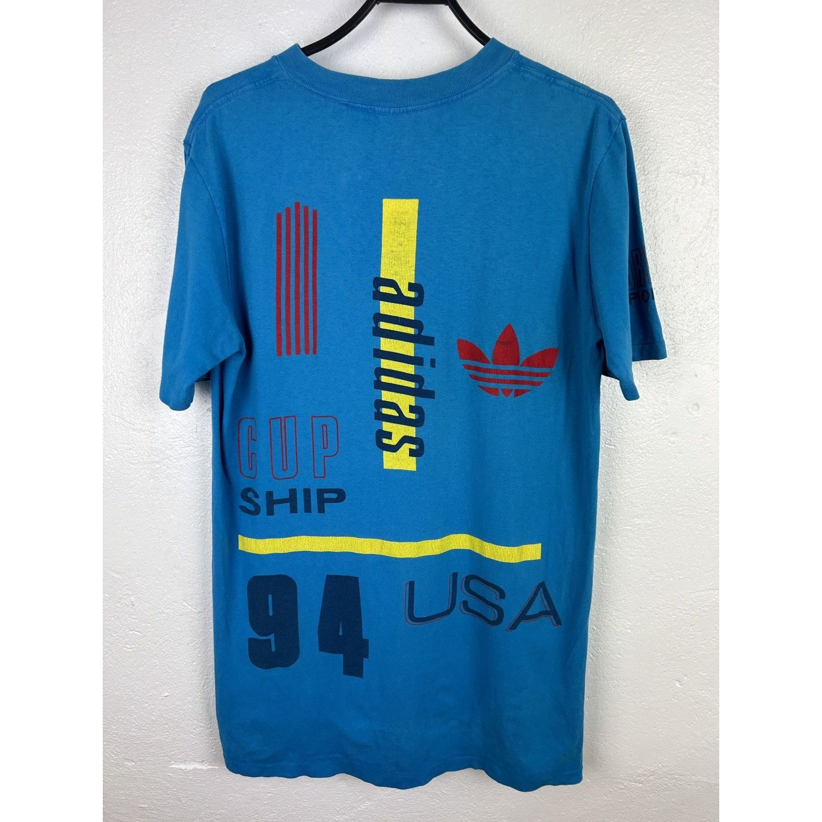 Adidas 90s Vintage Adidas 1994 World Cup Soccer Champions AOP Tee Size US M / EU 48-50 / 2 - 9 Thumbnail