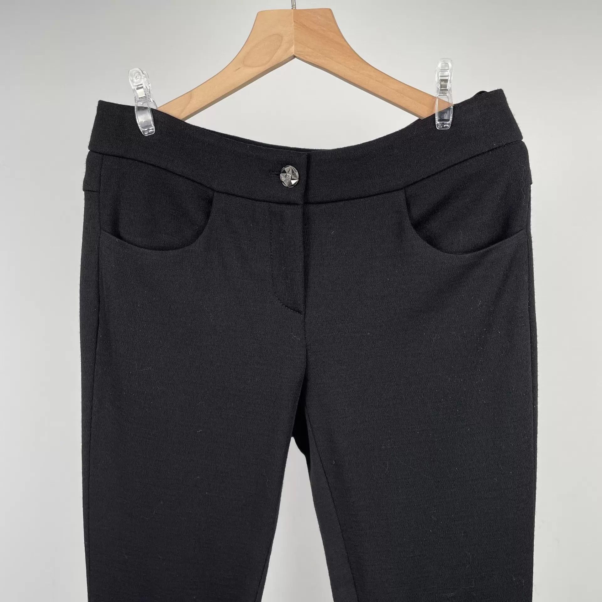 Chanel Chanel Black Cotton Dress Pants 36 Size 26" / US 2 / IT 38 - 6 Thumbnail