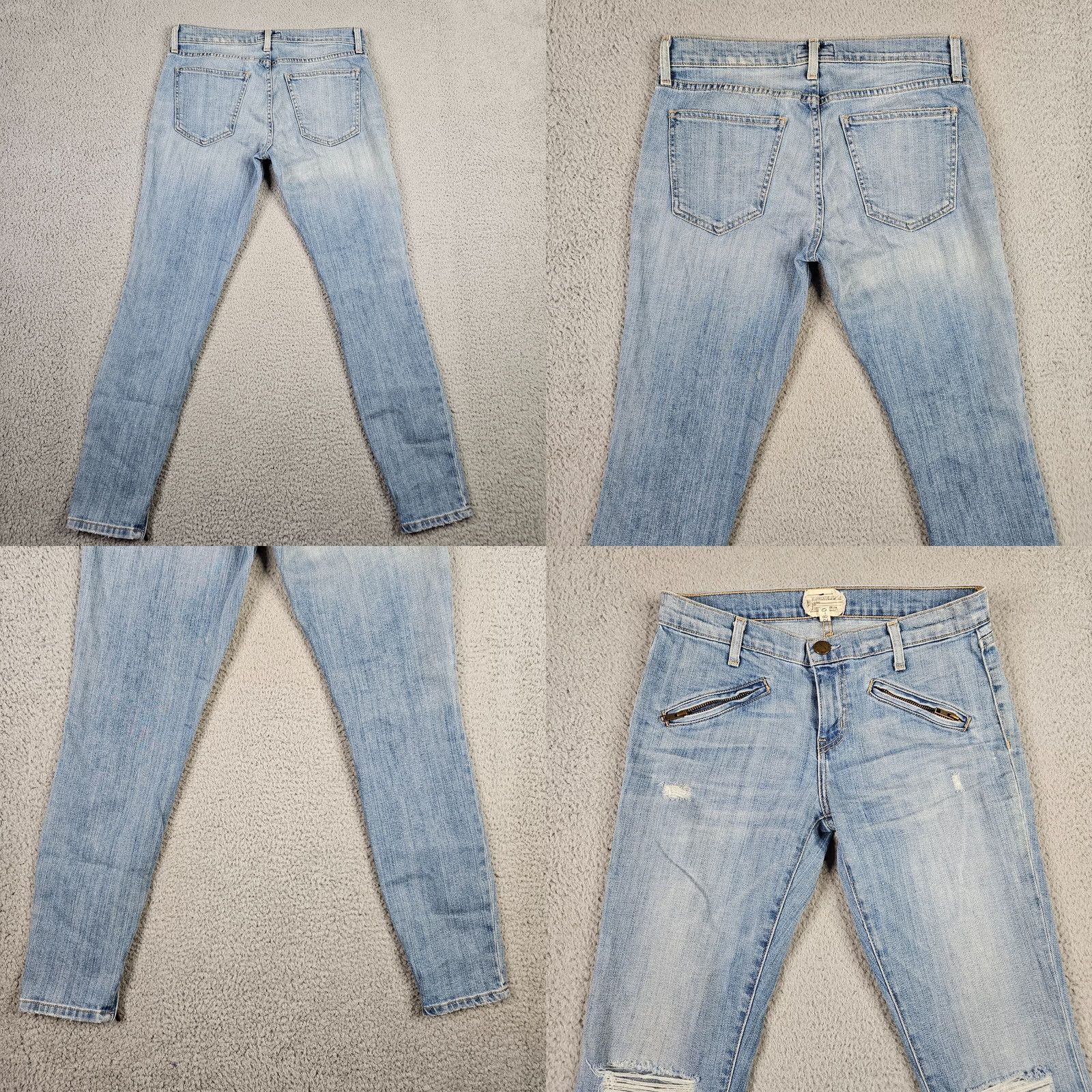 Vintage Current Elliott Jeans Women’s The Silverlake Zip Five Pockets Casual Size 28 Blue Regular 28 Denim Pants Size 28" / US 6 / IT 42 - 8 Thumbnail