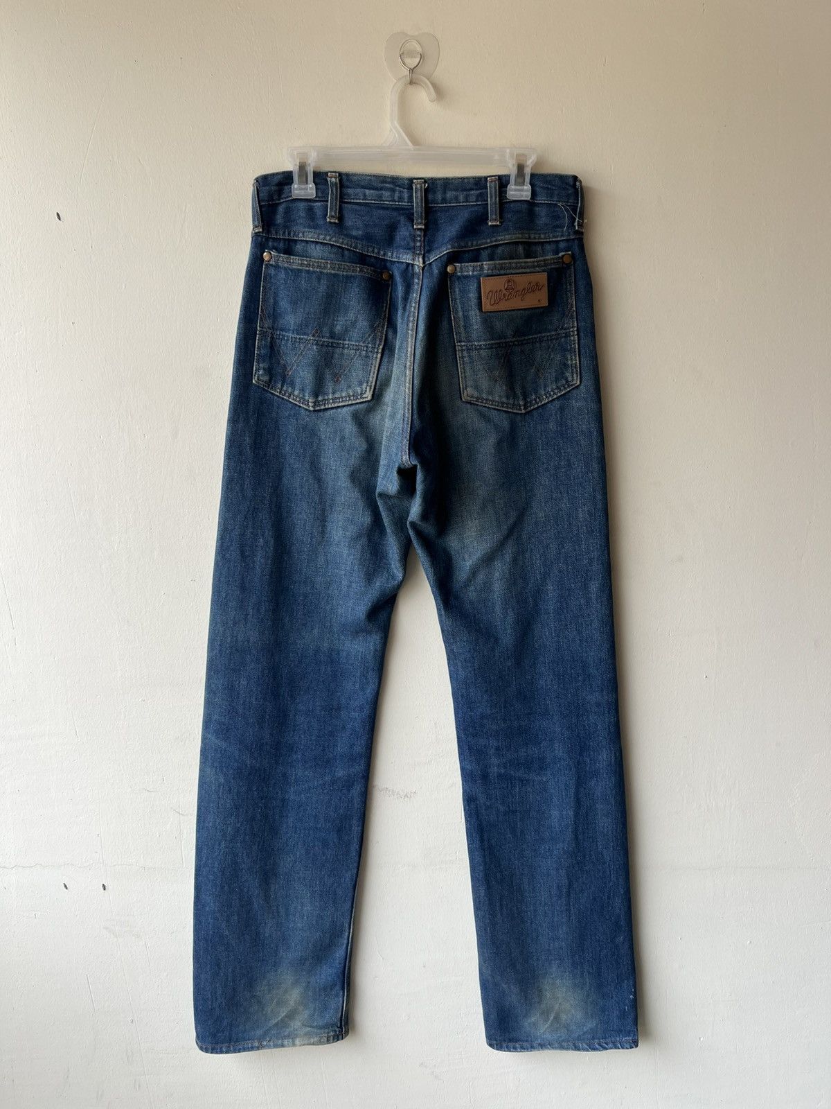 Wrangler 90s Wrangler Blue Bell Aging Mud Denim Selvedge Jeans Size US 31 - 2 Thumbnail