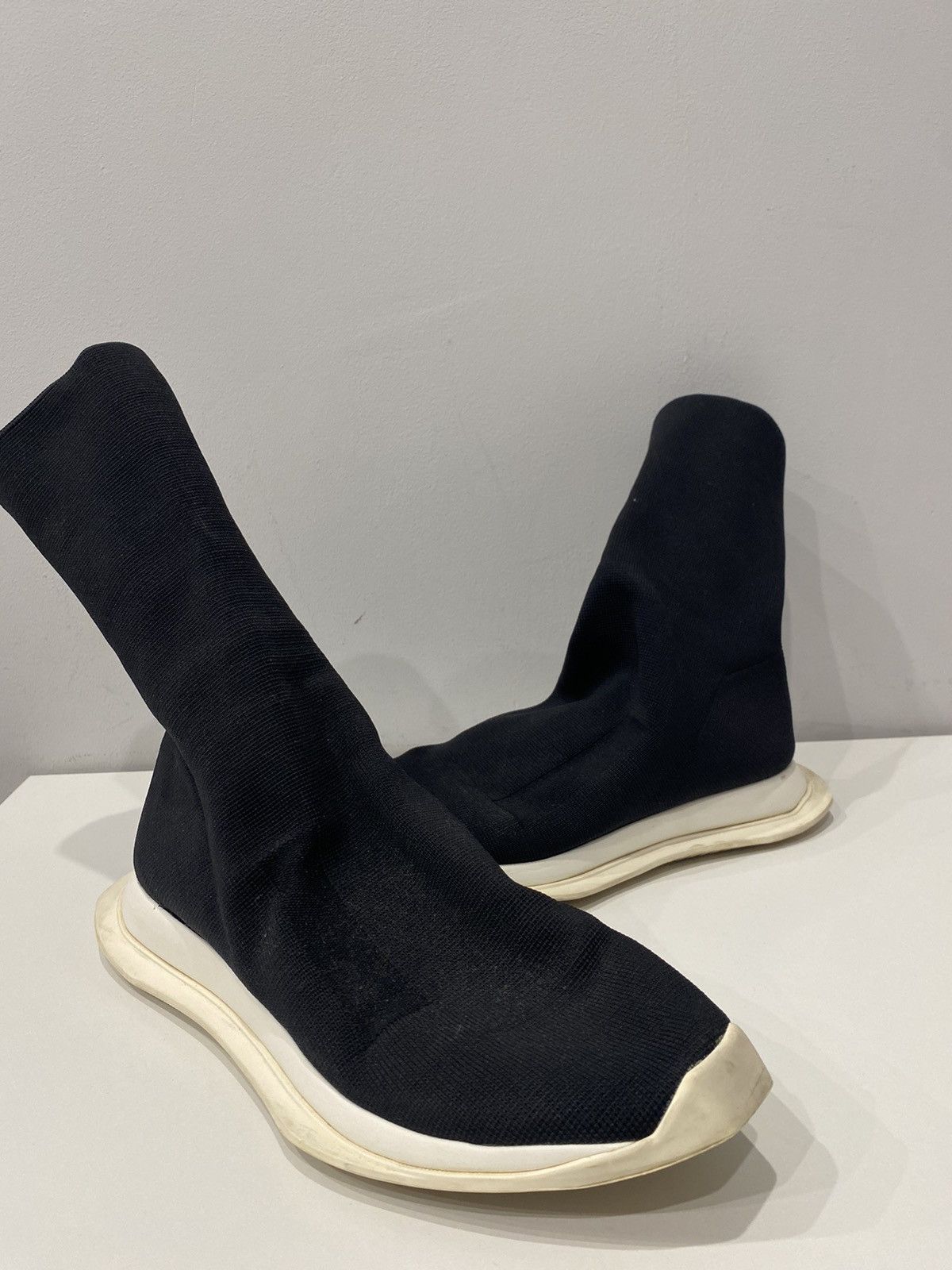 Rick Owens Drkshdw Rick Owens DRKSHDW Runner Stretch Sock Low Size US 9 / EU 42 - 2 Thumbnail
