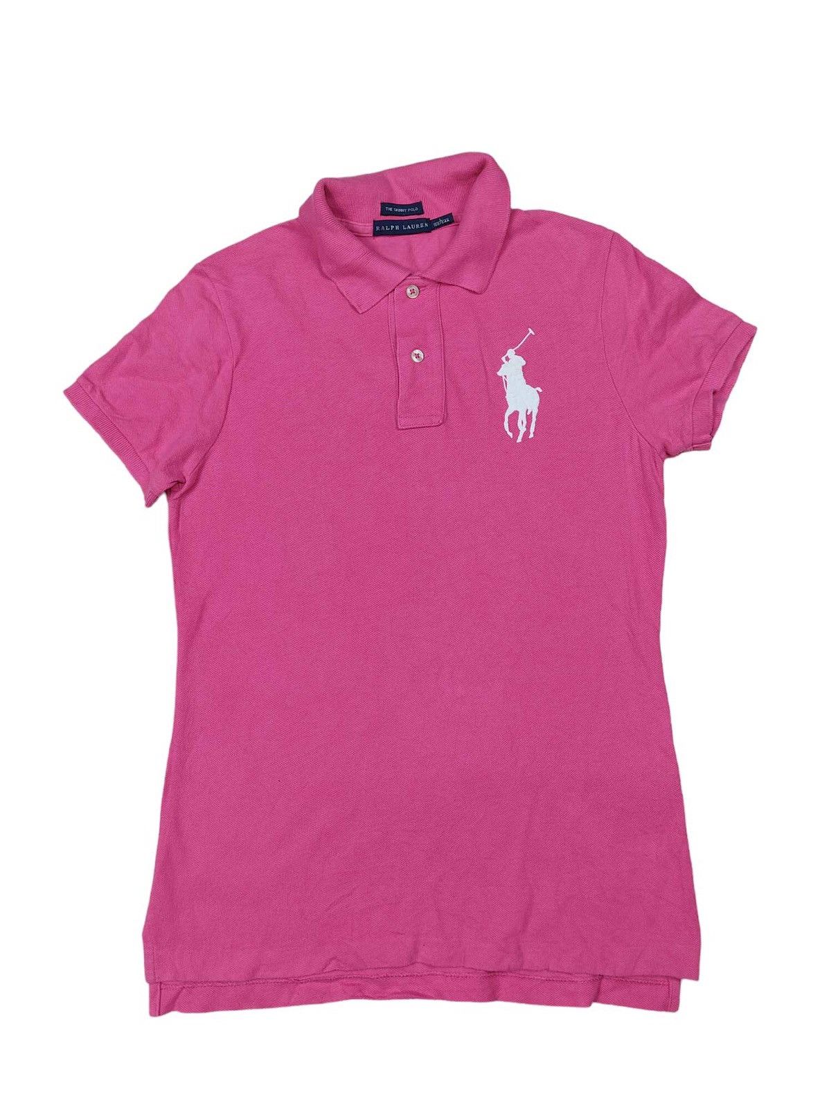 Japanese Brand × Polo Ralph Lauren Ralph Lauren Woman’s Pink Polo Shirt Size L / US 10 / IT 46 - 1 Thumbnail
