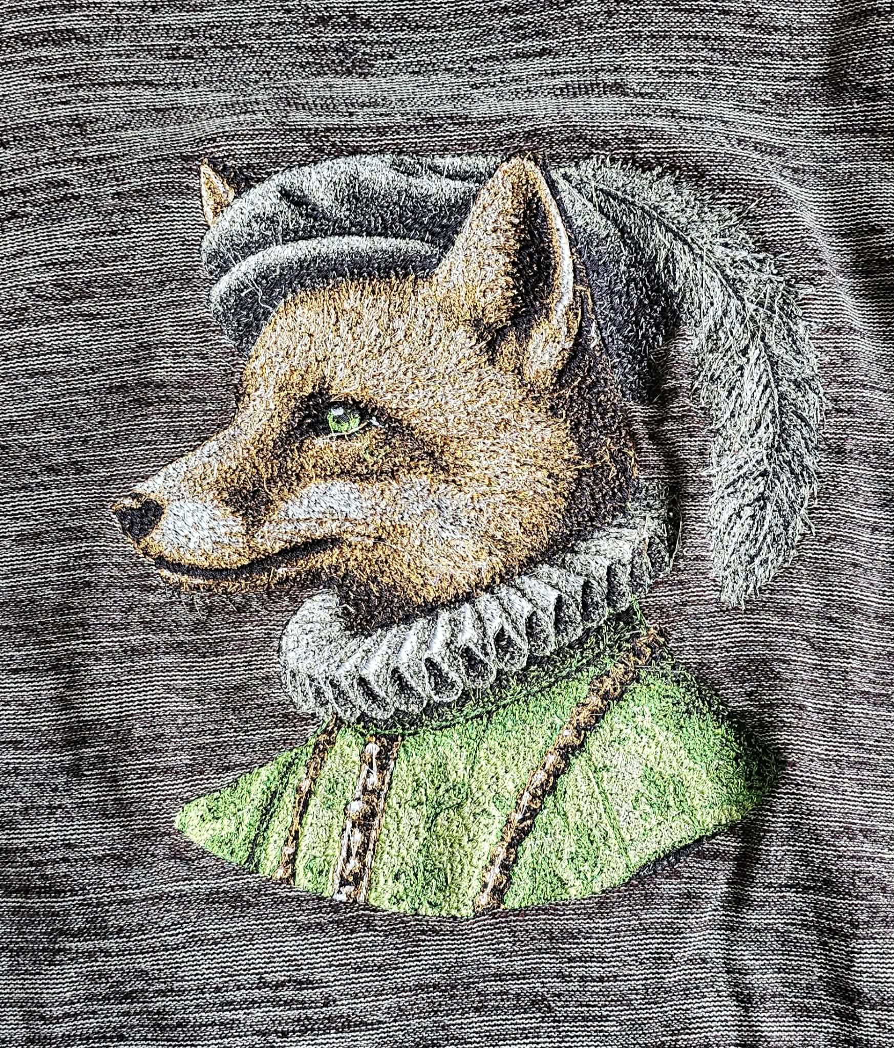 Other Custom 150K Stitch Aristocrat Fox Embroidery Sweater S Size US S / EU 44-46 / 1 - 3 Thumbnail