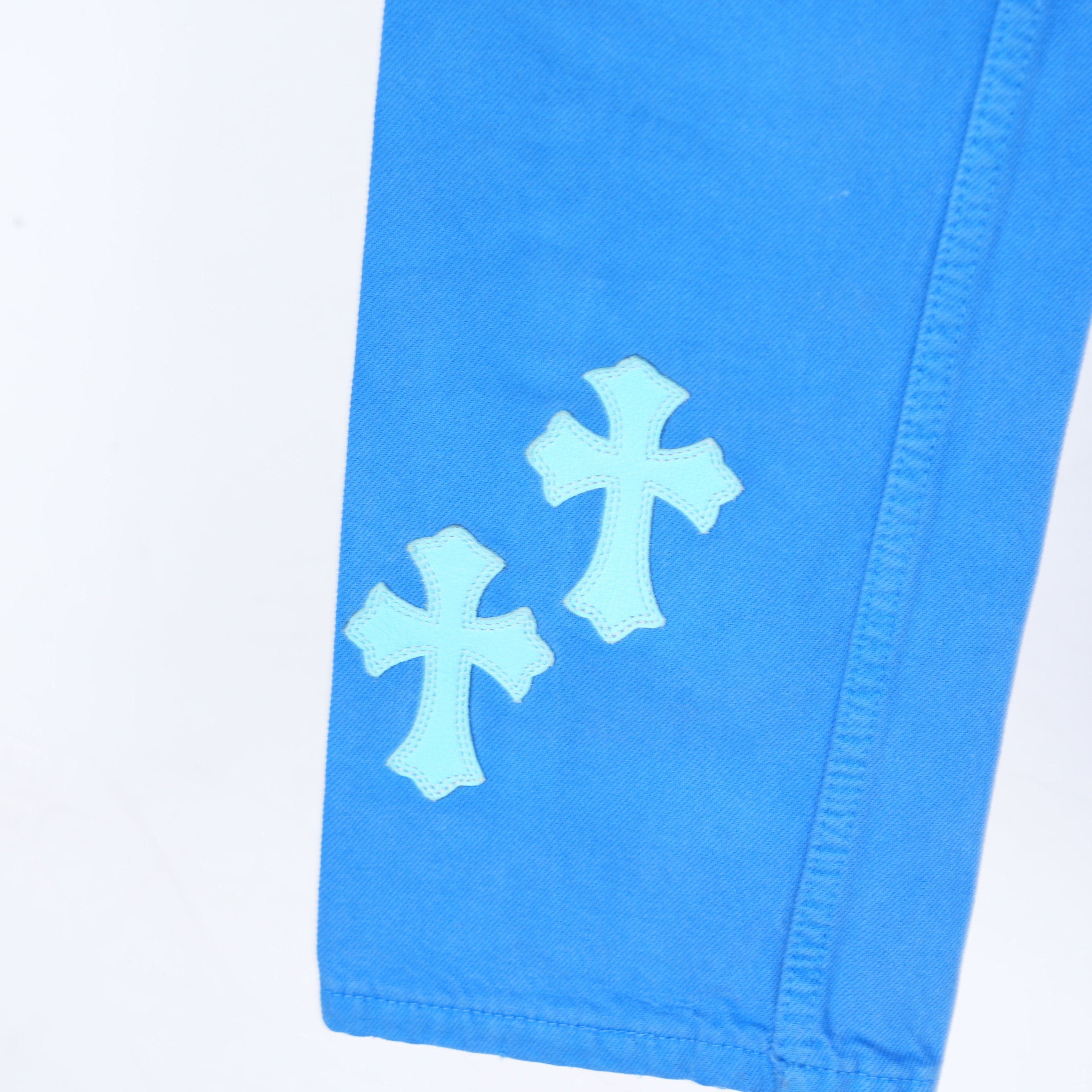 Chrome Hearts CHROME HEARTS BLUE LONDON JEANS Size US 26 / EU 42 - 9 Thumbnail