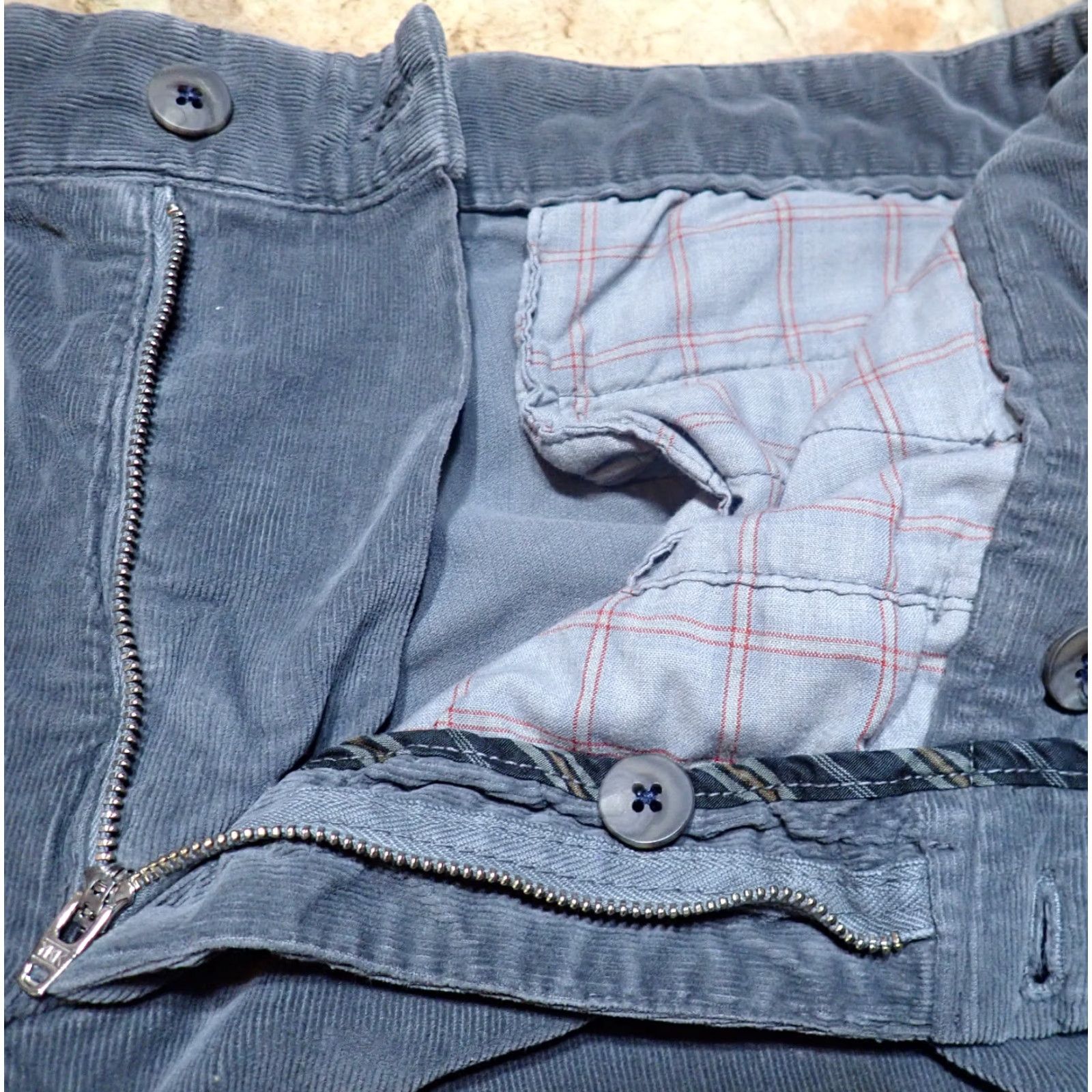 J.W. Brine J.W. Brine Chinos Corduroy Pants Casual Gray Cotton Italy Made 36x30 5-Pocket Vintage Mens Size US 36 / EU 52 - 4 Thumbnail