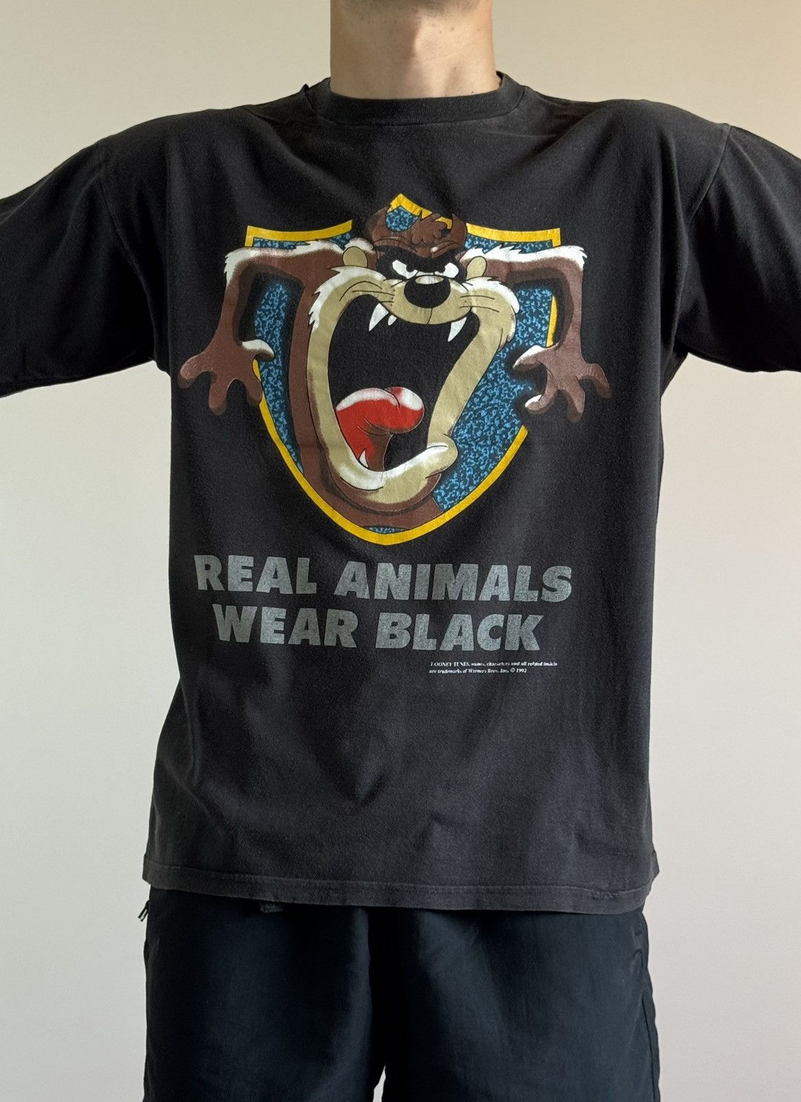 Vintage Vintage 1992 Tasmanian Devil Looney Tunes Tee Tshirt Size US L / EU 52-54 / 3 - 6 Thumbnail
