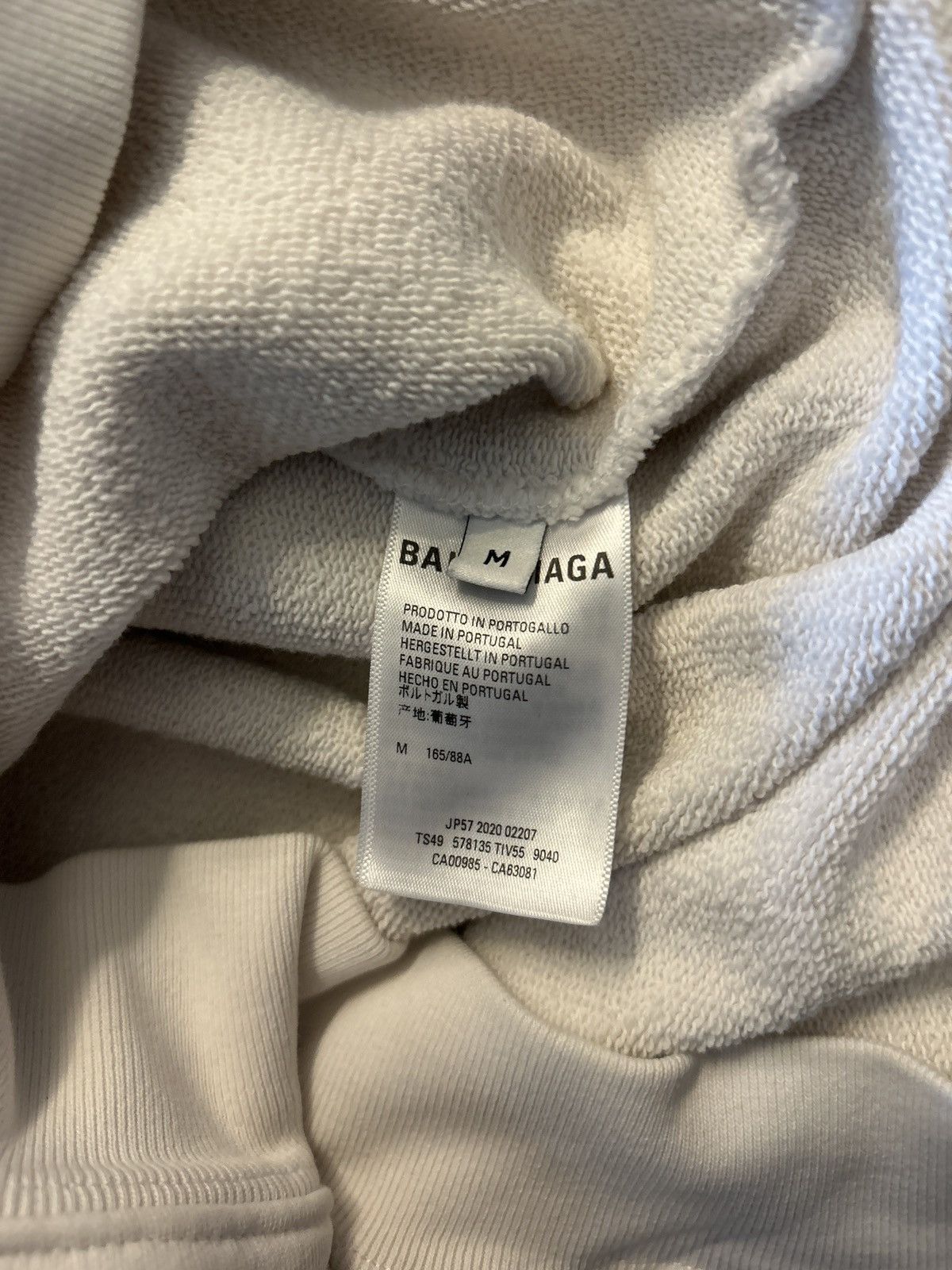 Balenciaga WHITE BALENCIAGA HOODIE Size US M / EU 48-50 / 2 - 4 Thumbnail