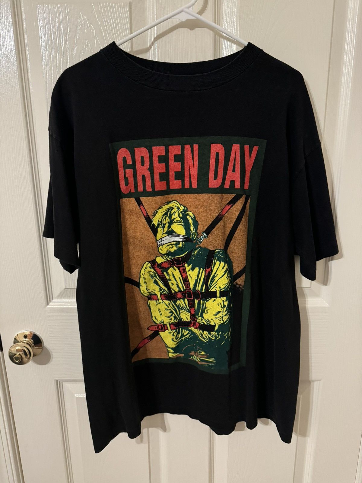 image of Vintage Green Day Straight Jacket 90's Shirt XL in Black, Men's