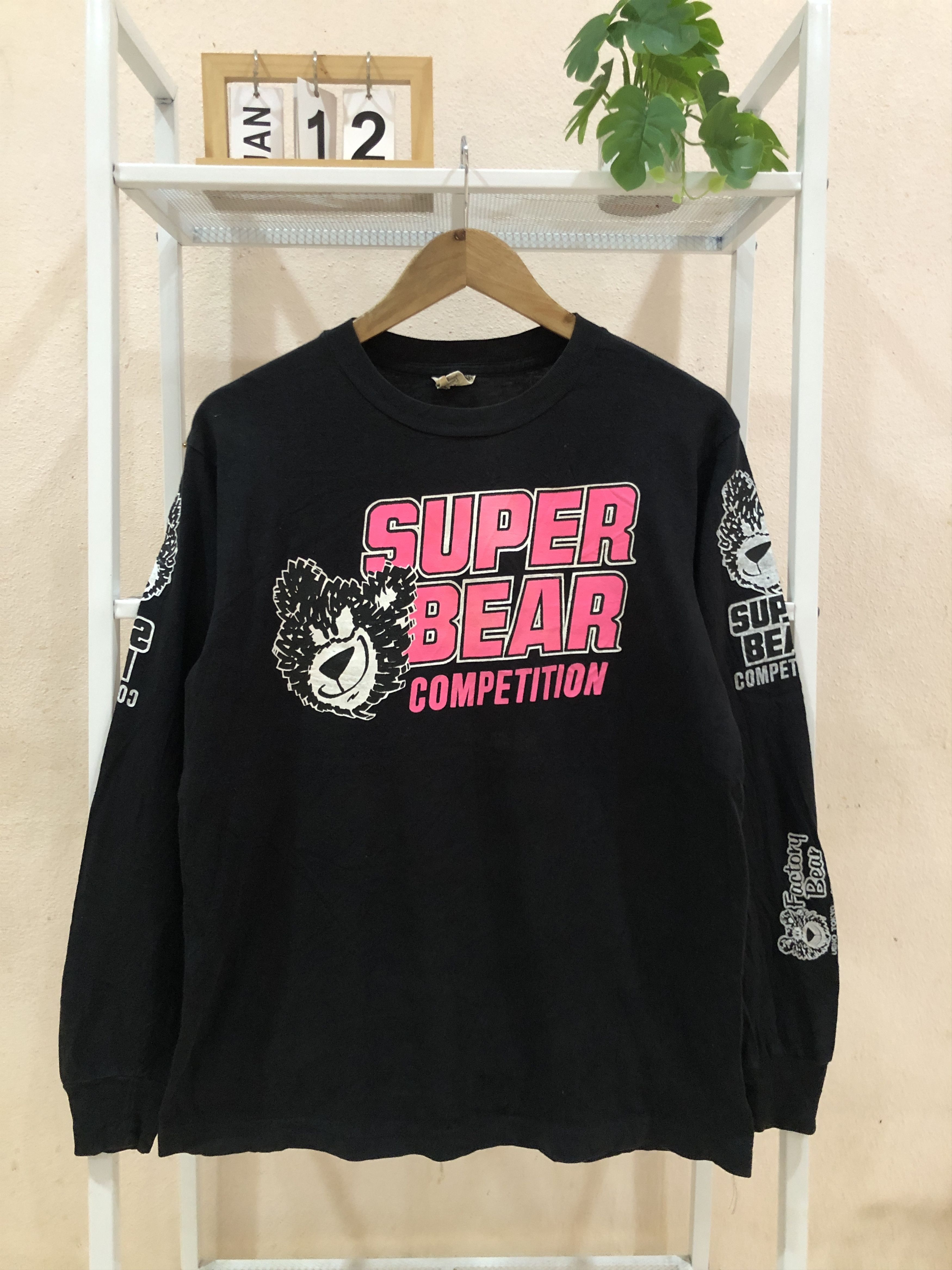 Japanese Brand Vintage 90s Super Bear Factory Bear BMX Longsleeve Tee Size US M / EU 48-50 / 2 - 1 Thumbnail