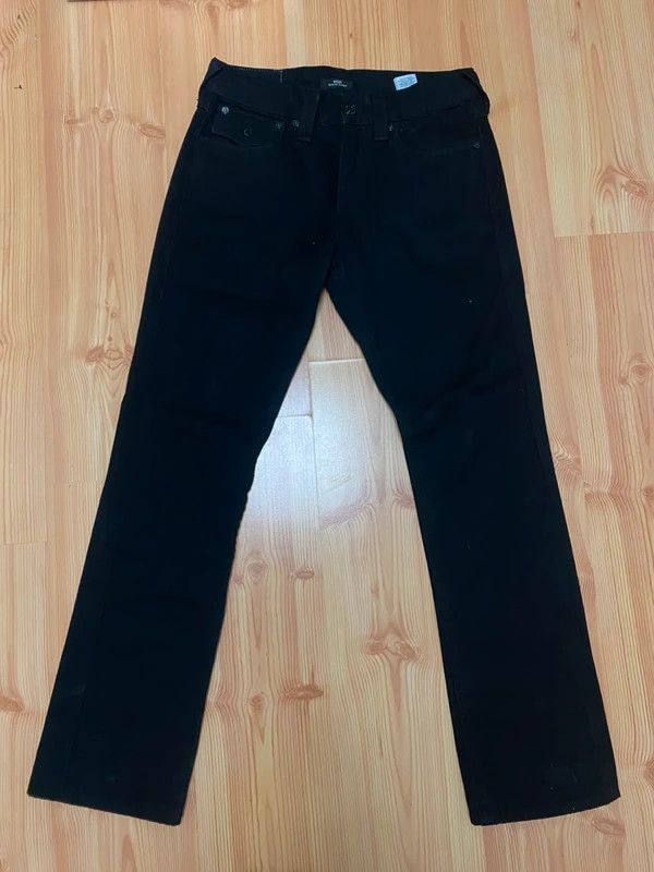 True Religion True Religion Black Rhinestone Jeans Size US 30 / EU 46 - 2 Thumbnail