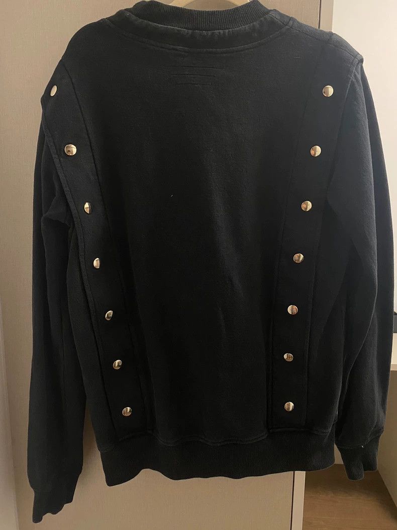 Balmain Black Balmain Sweatshirt with Gold Buttons Size US S / EU 44-46 / 1 - 1 Thumbnail