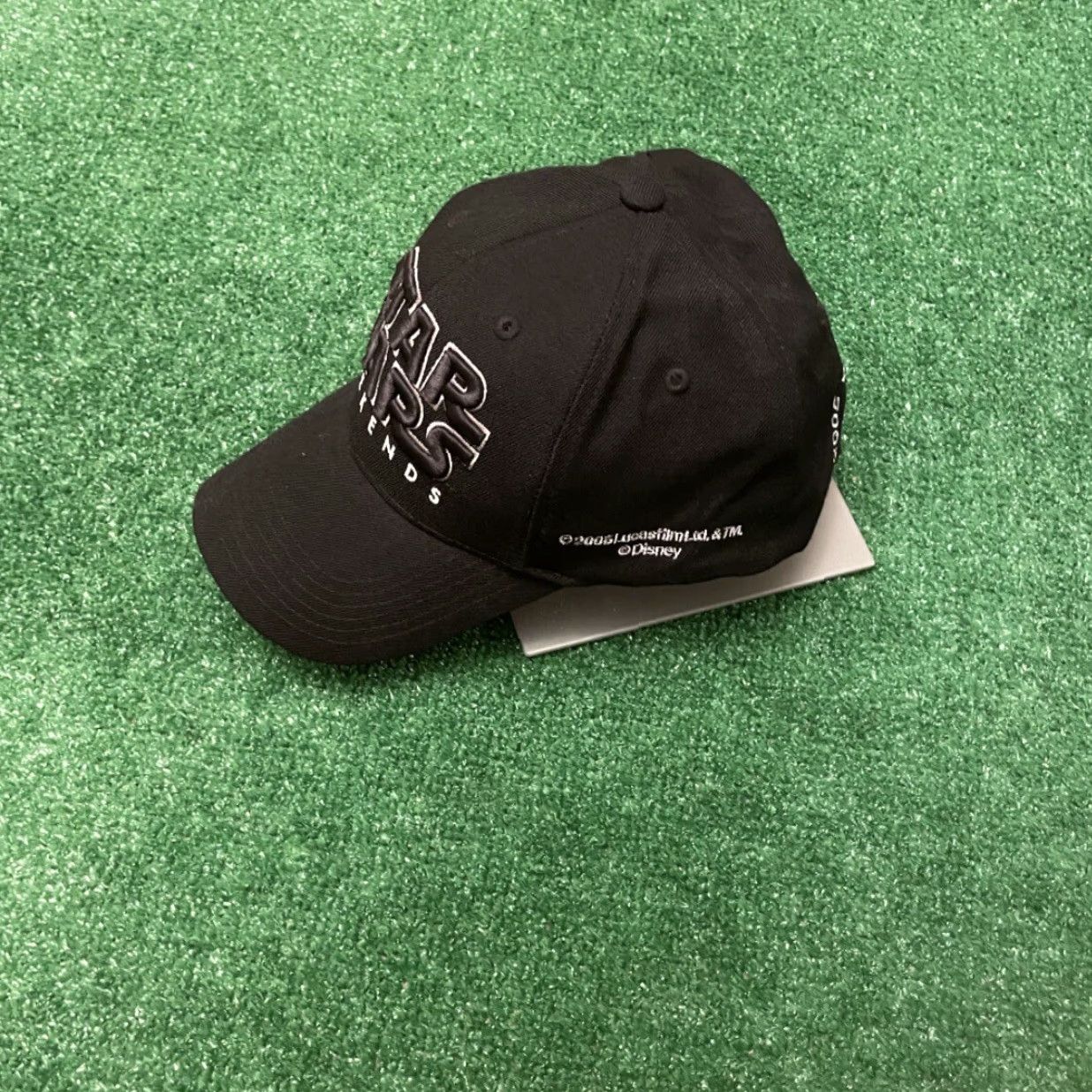 Disney VINTAGE Disney Star Wars Weekends 2005 VTG Strap Back Hat Cap Adult Baseball Cap Black Adjustable Men One Size Disney Theme Park Movie Accessories Size ONE SIZE - 2 Thumbnail