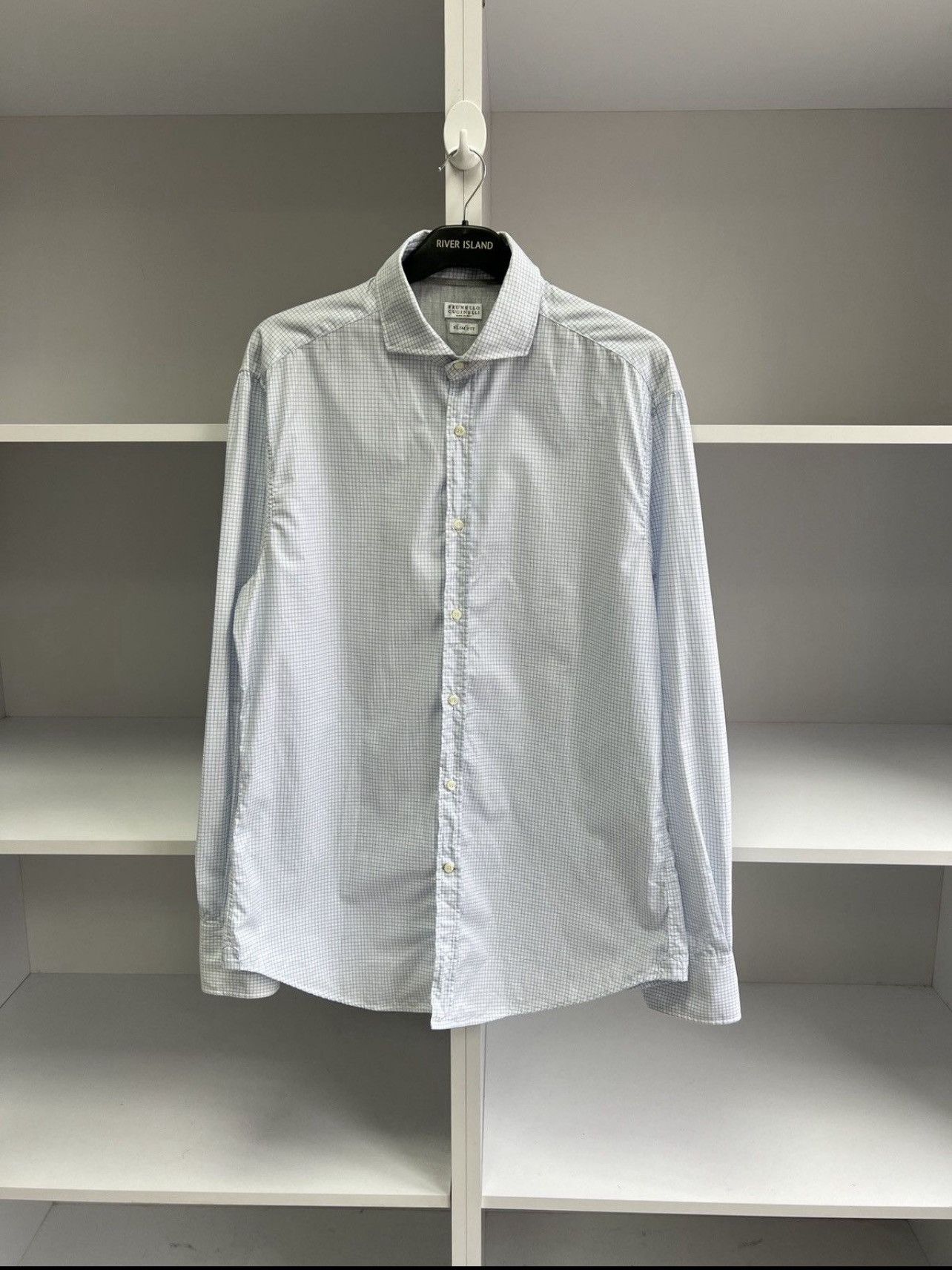 Brunello Cucinelli Vintage Brunello Cucinelli Old Money Style Button up shirt Size US XL / EU 56 / 4 - 1 Thumbnail