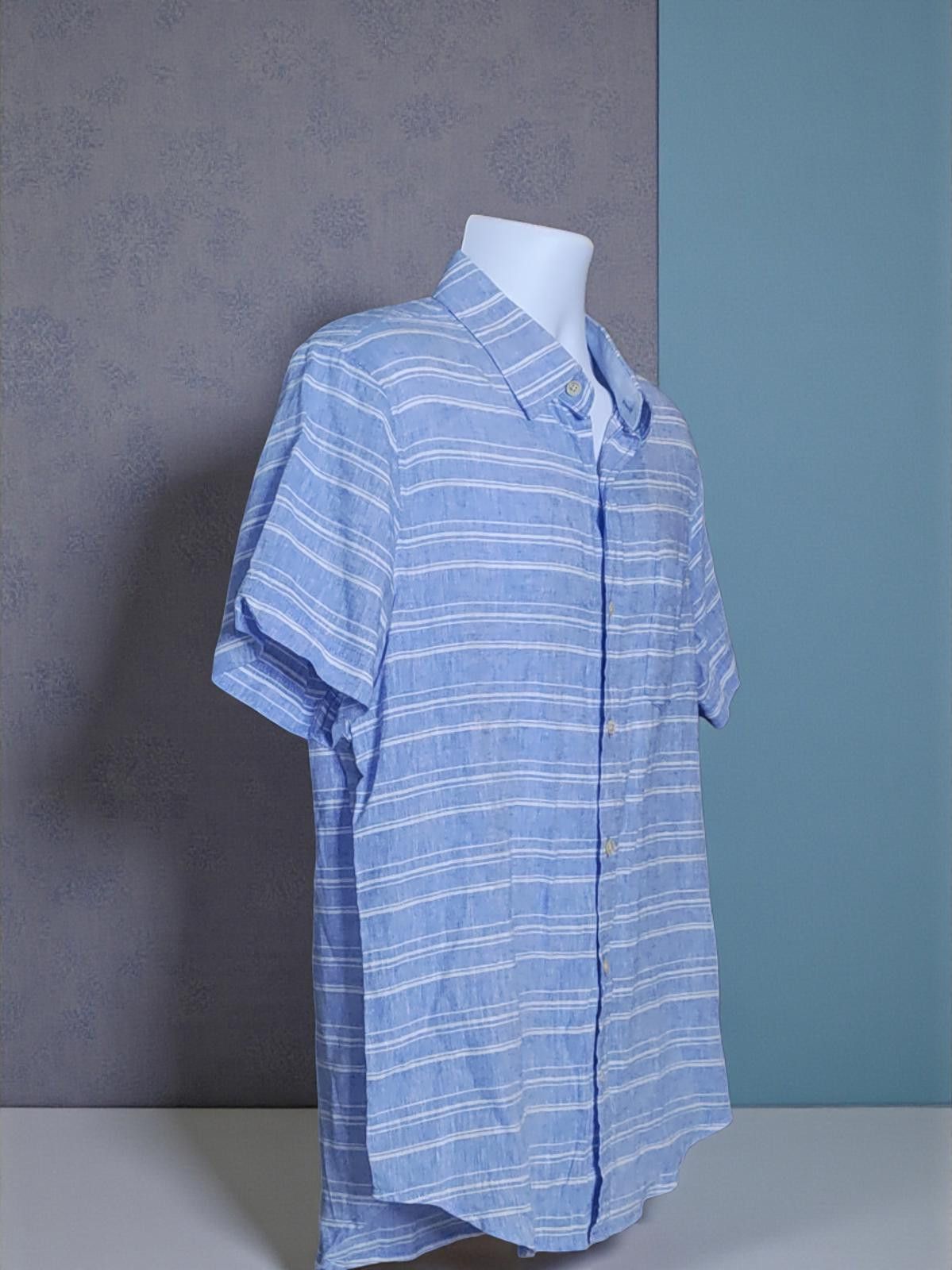 Ben Sherman Ben Sherman Medium Blue Short Sleeve Button-Up Shirt Size US M / EU 48-50 / 2 - 4 Thumbnail