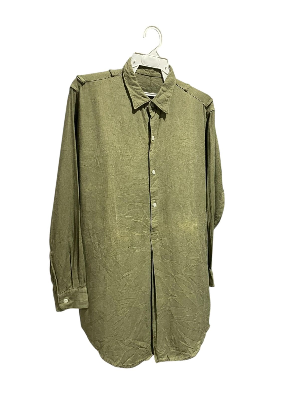 Orslow Very Rare 1960s Czech Republic Granpa Military Shirt Size US L / EU 52-54 / 3 - 10 Thumbnail