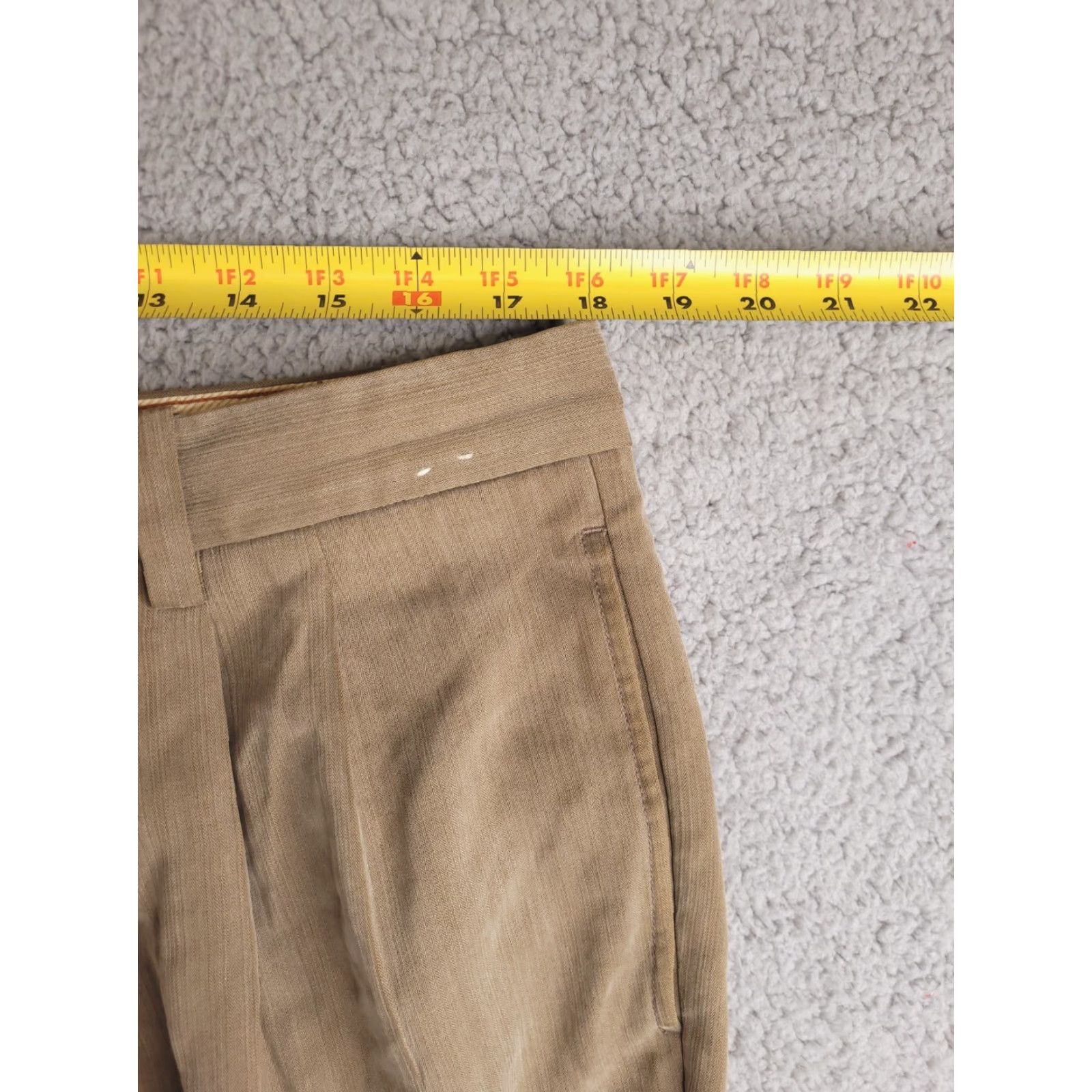 Tommy Bahama Tommy Bahama Pants Mens 36x29 Brown Silk Relaxed Fit Chino Straight Front Button Size US 36 / EU 52 - 7 Thumbnail