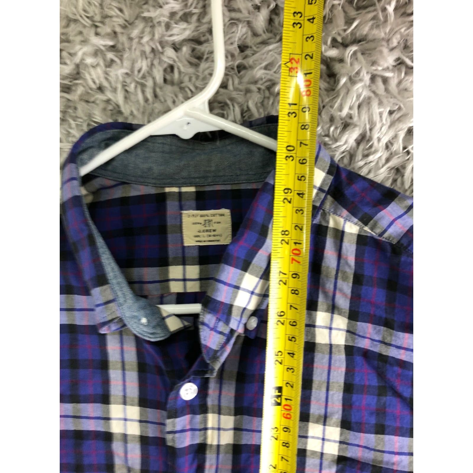 J.Crew J.Crew Purple Long Sleeve Button-Down Collar Shirt Mens Large Regular Size US L / EU 52-54 / 3 - 5 Thumbnail