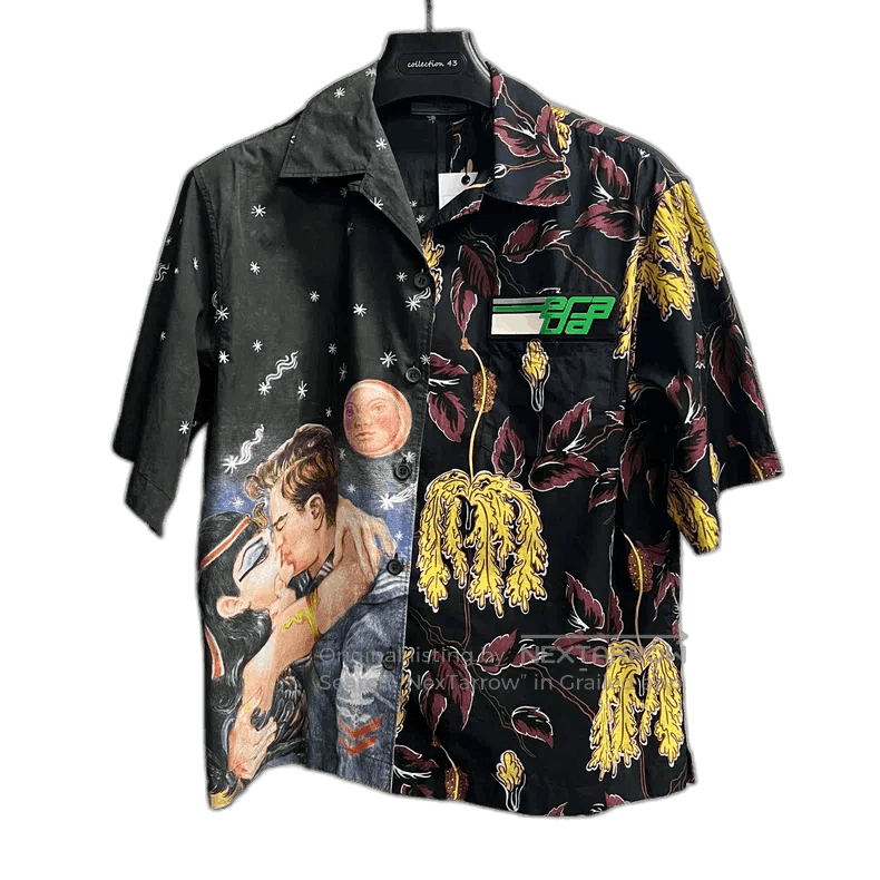 Prada Prada Multicolor Printed Short Sleeve Shirt. Size US M / EU 48-50 / 2 - 1 Thumbnail