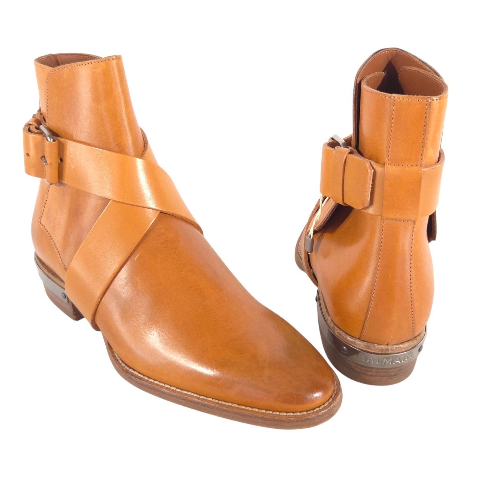Balmain Balmain Ranger Buckle Leather Ankle Boots US 9 EU 39 Womens Size US 9 / IT 39 - 1 Thumbnail