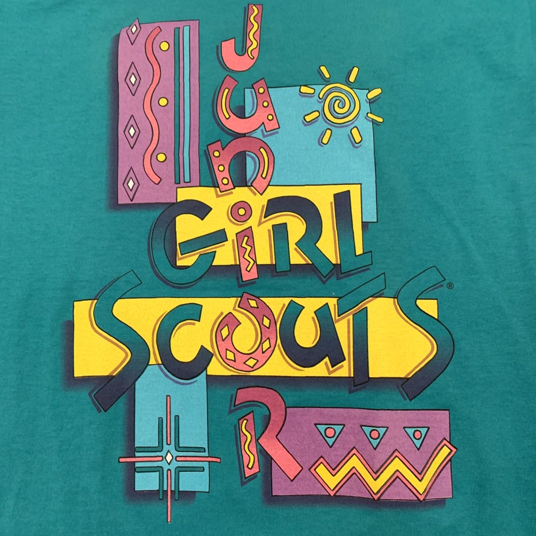 Fruit Of The Loom VINTAGE Girl Scouts T Shirt Unisex Adults S Adult Small Green Fruit of the Loom Junior Boy/Girl Scouts Theme Size US S / EU 44-46 / 1 - 2 Thumbnail